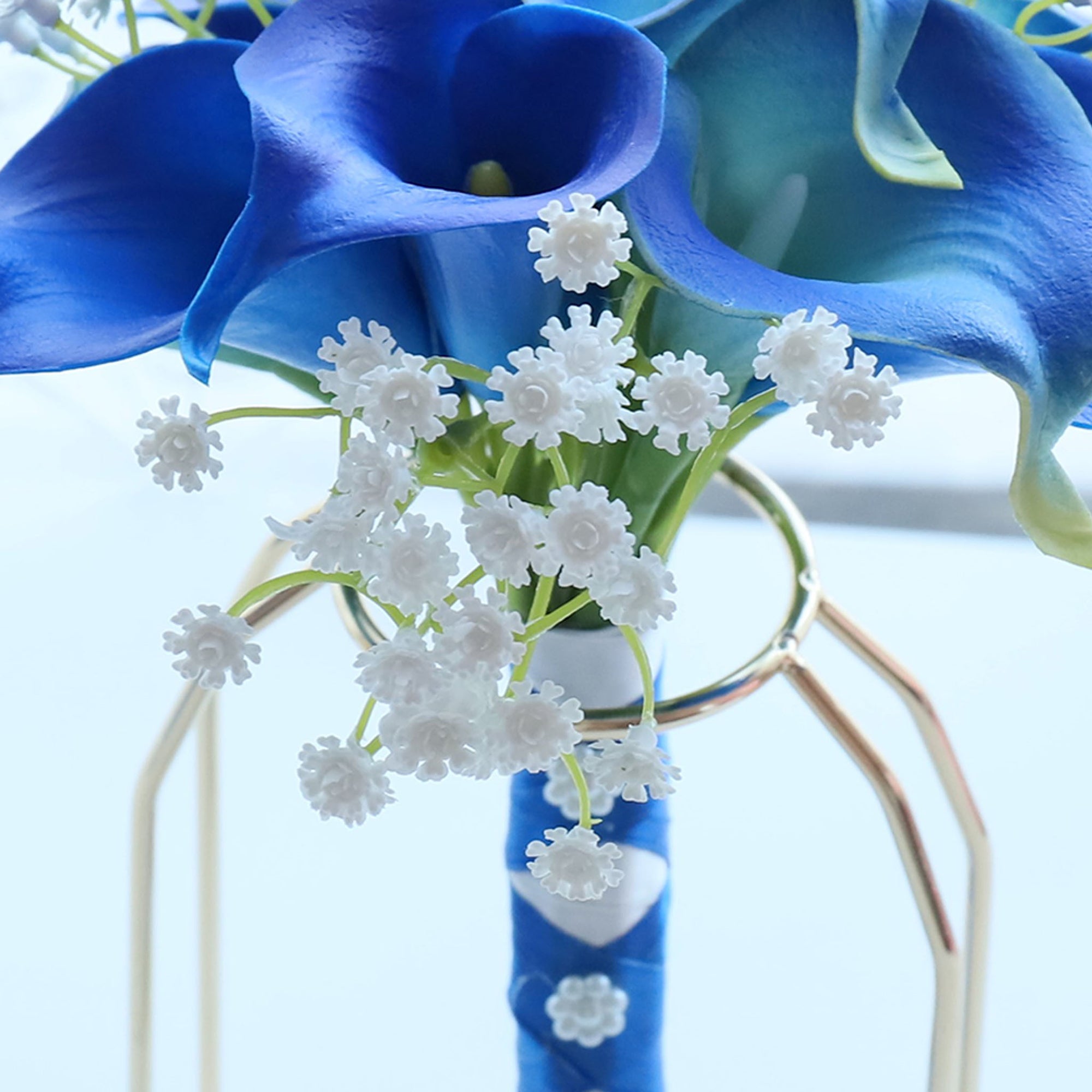 Royal Blue Calla Lily Bridesmaids Bouquet