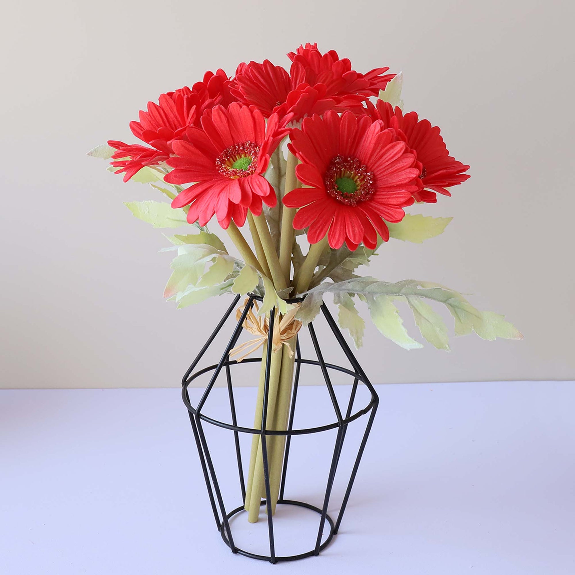 Artificial Gerbera Daisy Bouquet Real Touch Flowers for Wedding Bouquets
