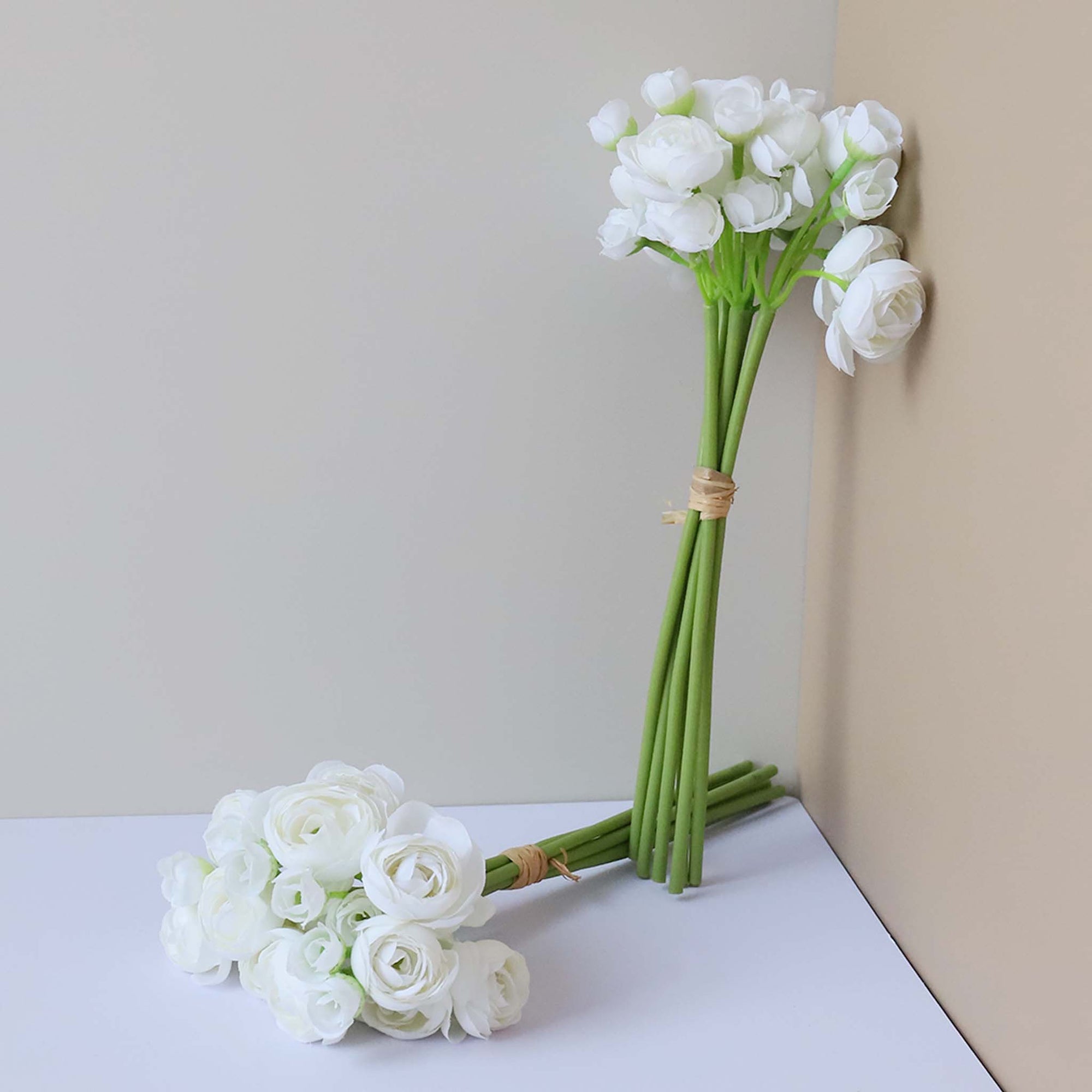 Small Peony Silk Ranunculus Flower Bundle