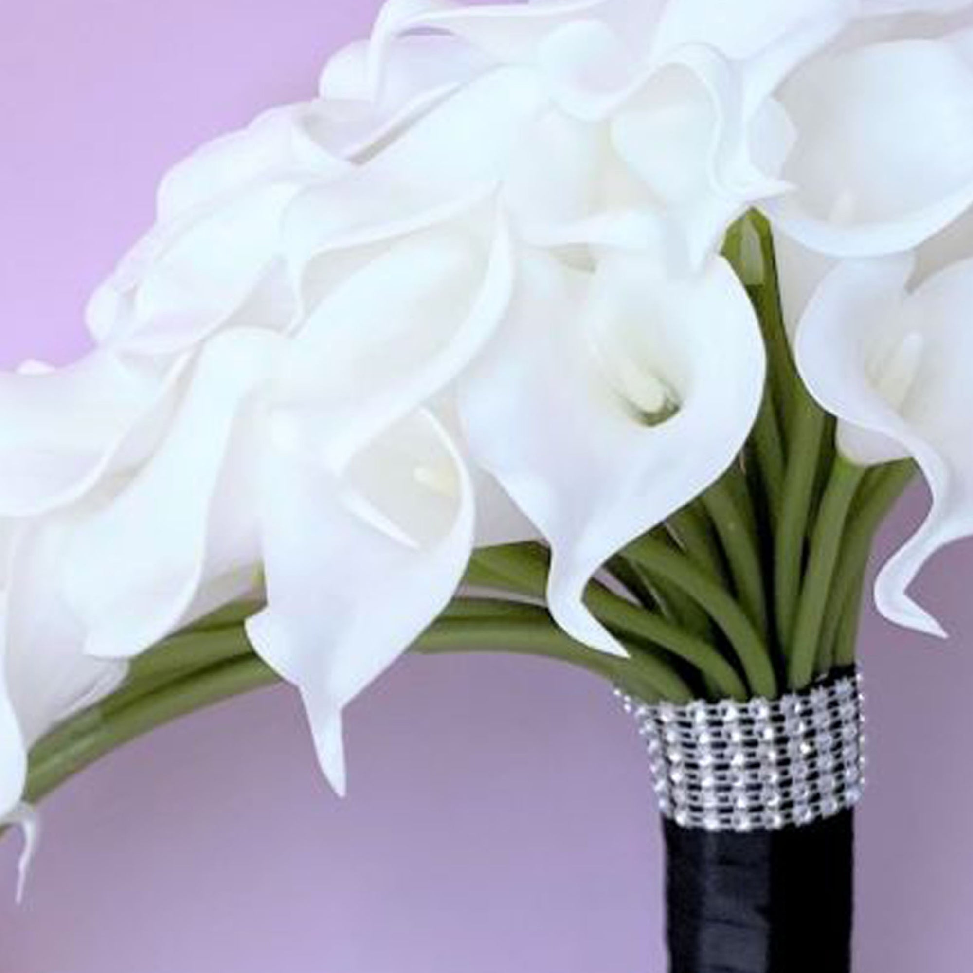 White Calla Lily Cascading Bridal Bouquet