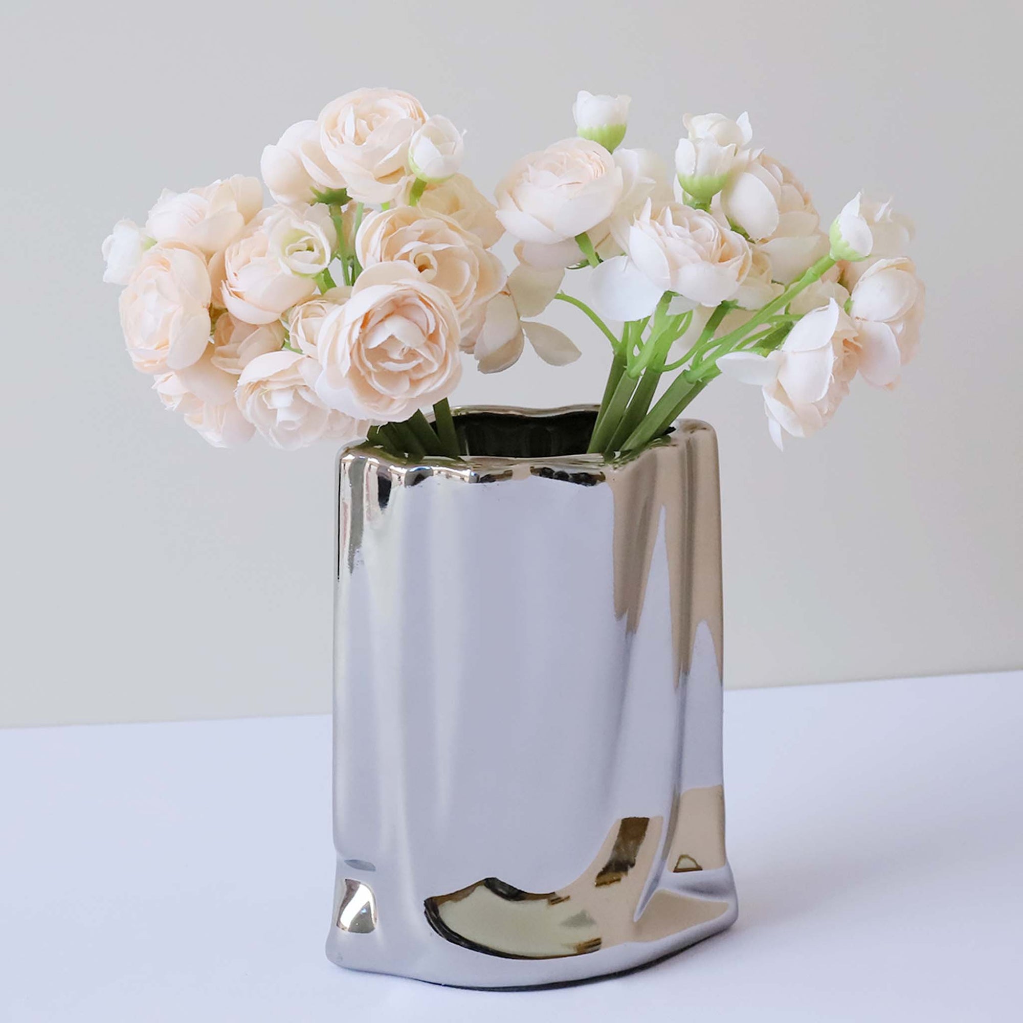 Small Peony Silk Ranunculus Flower Bundle