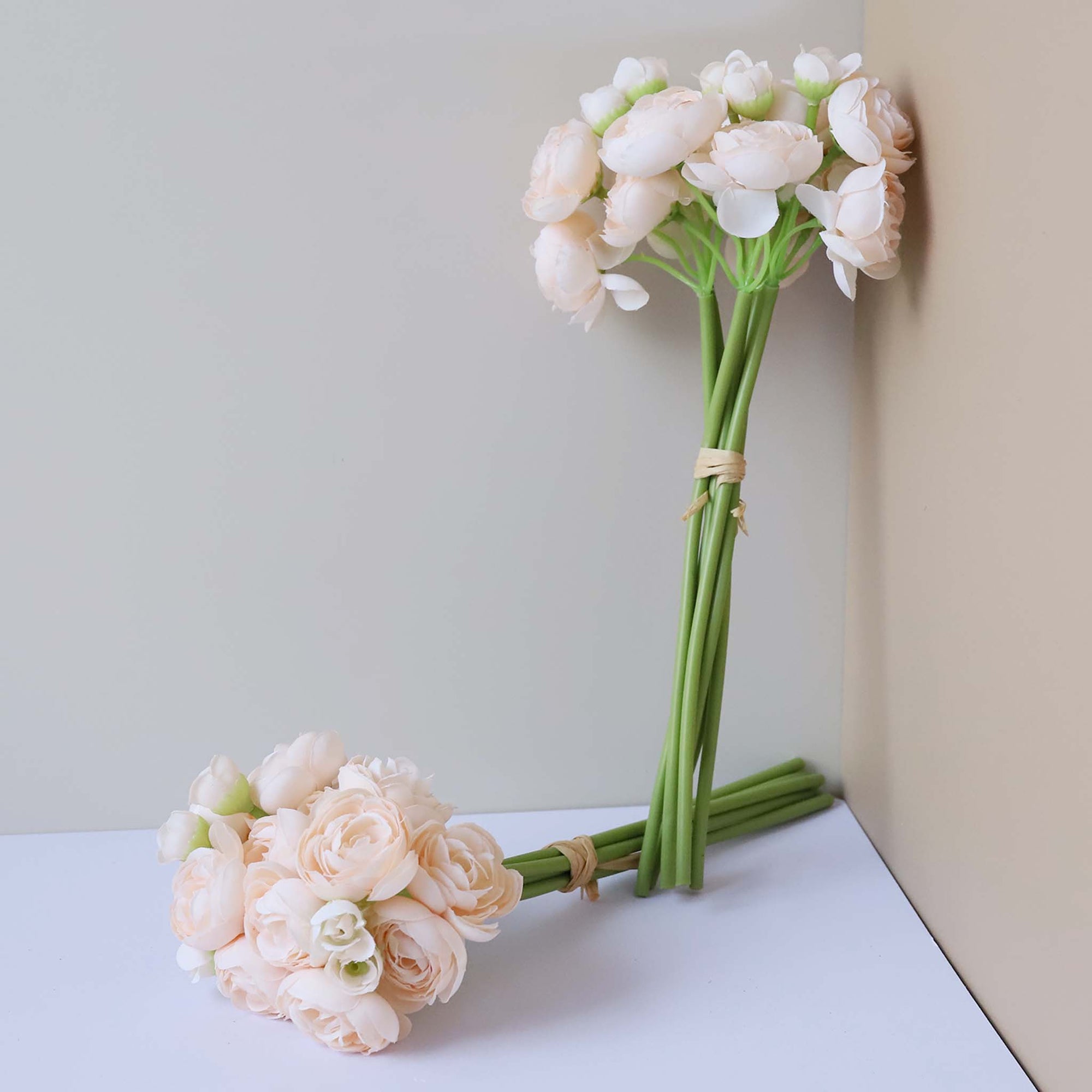 Small Peony Silk Ranunculus Flower Bundle