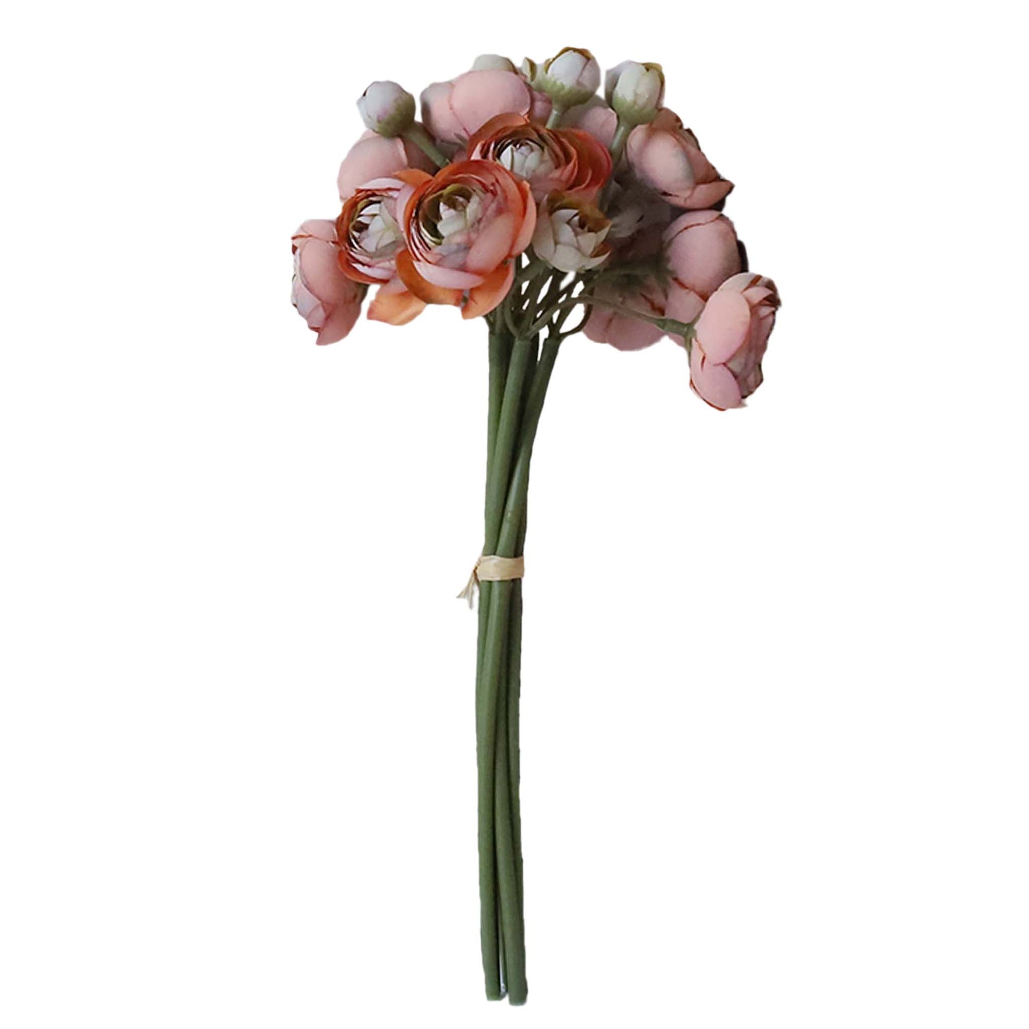 Small Peony Silk Ranunculus Flower Bundle