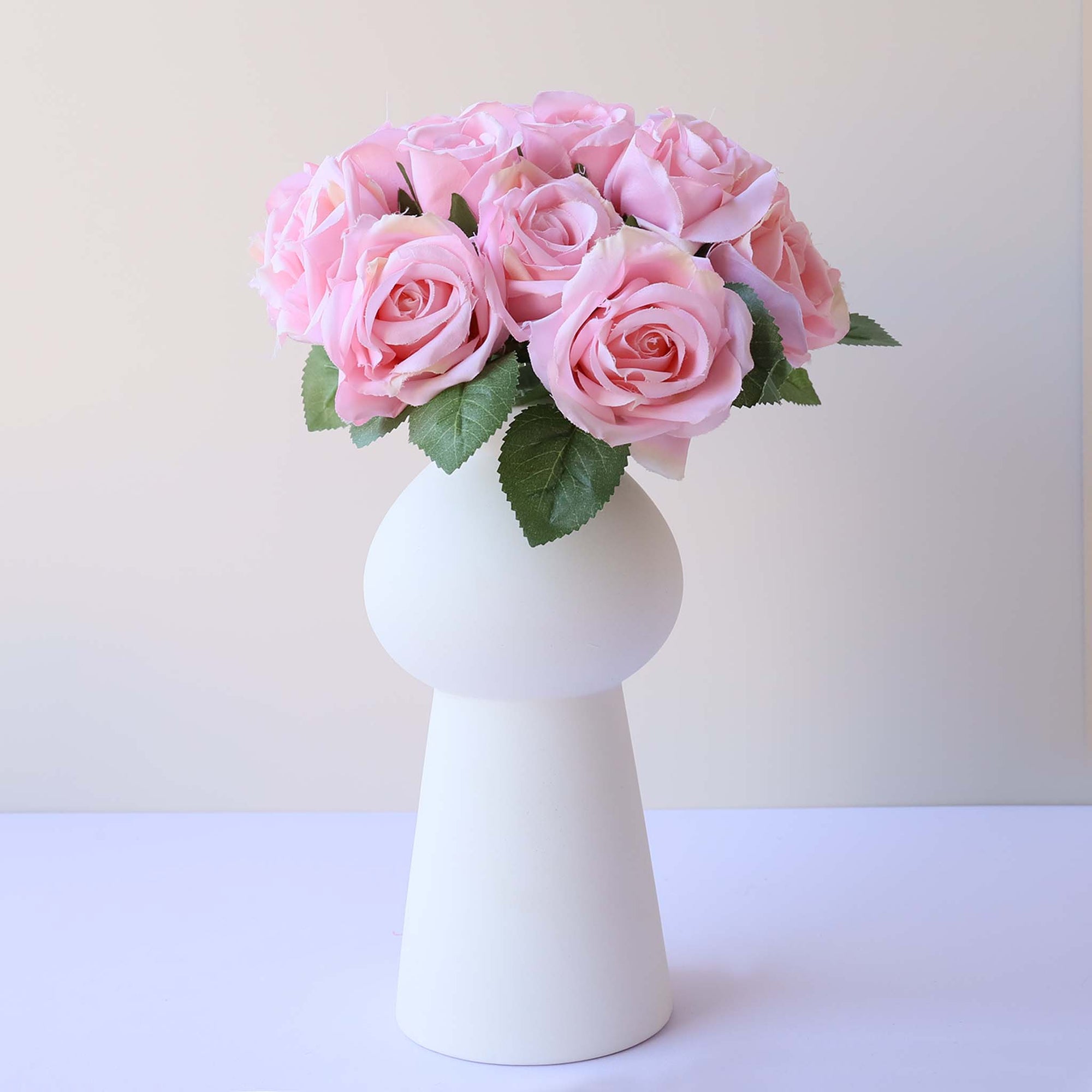 Fake Small Flower Bouquet Silk Rose Bunches