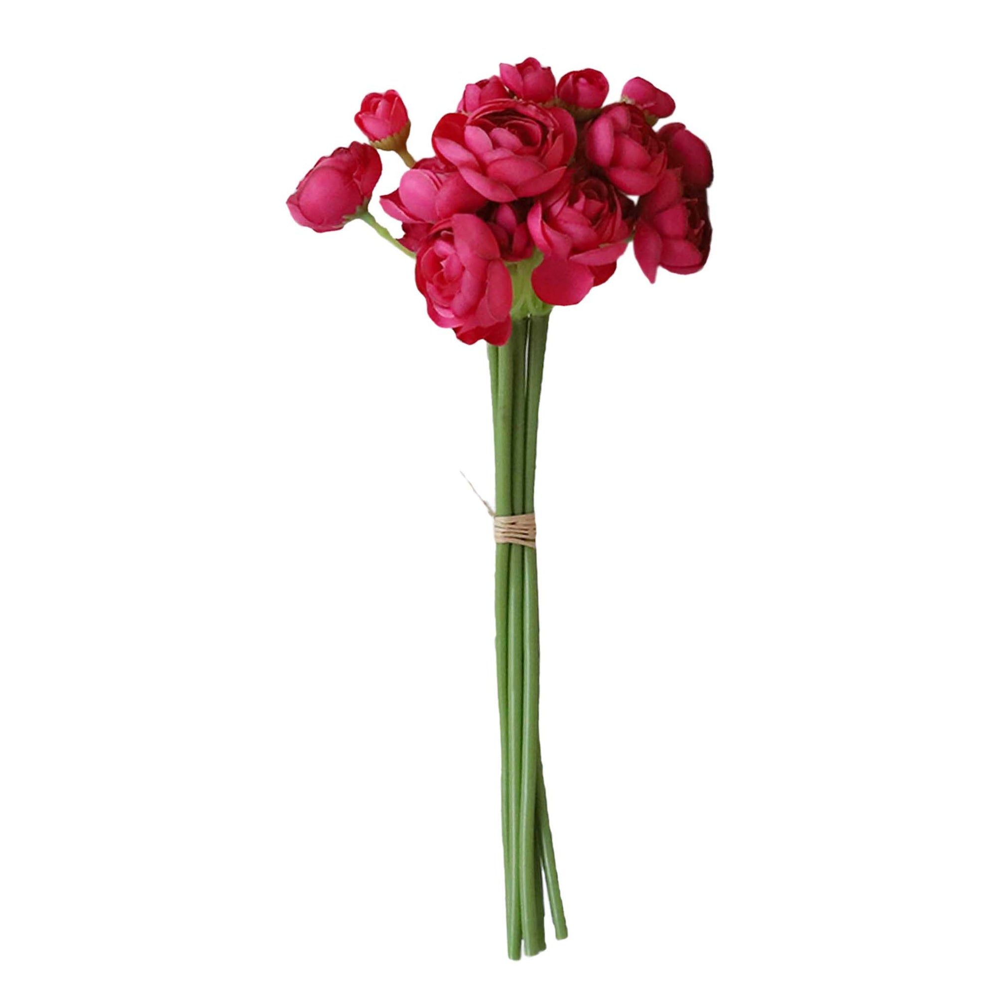 Small Peony Silk Ranunculus Flower Bundle