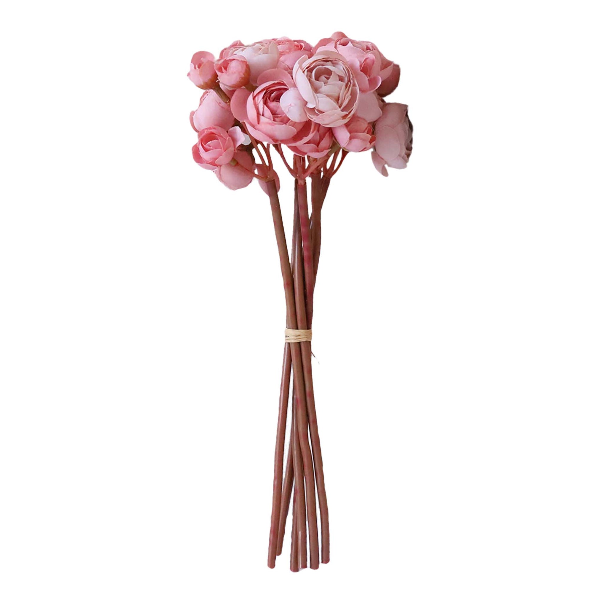 Small Peony Silk Ranunculus Flower Bundle