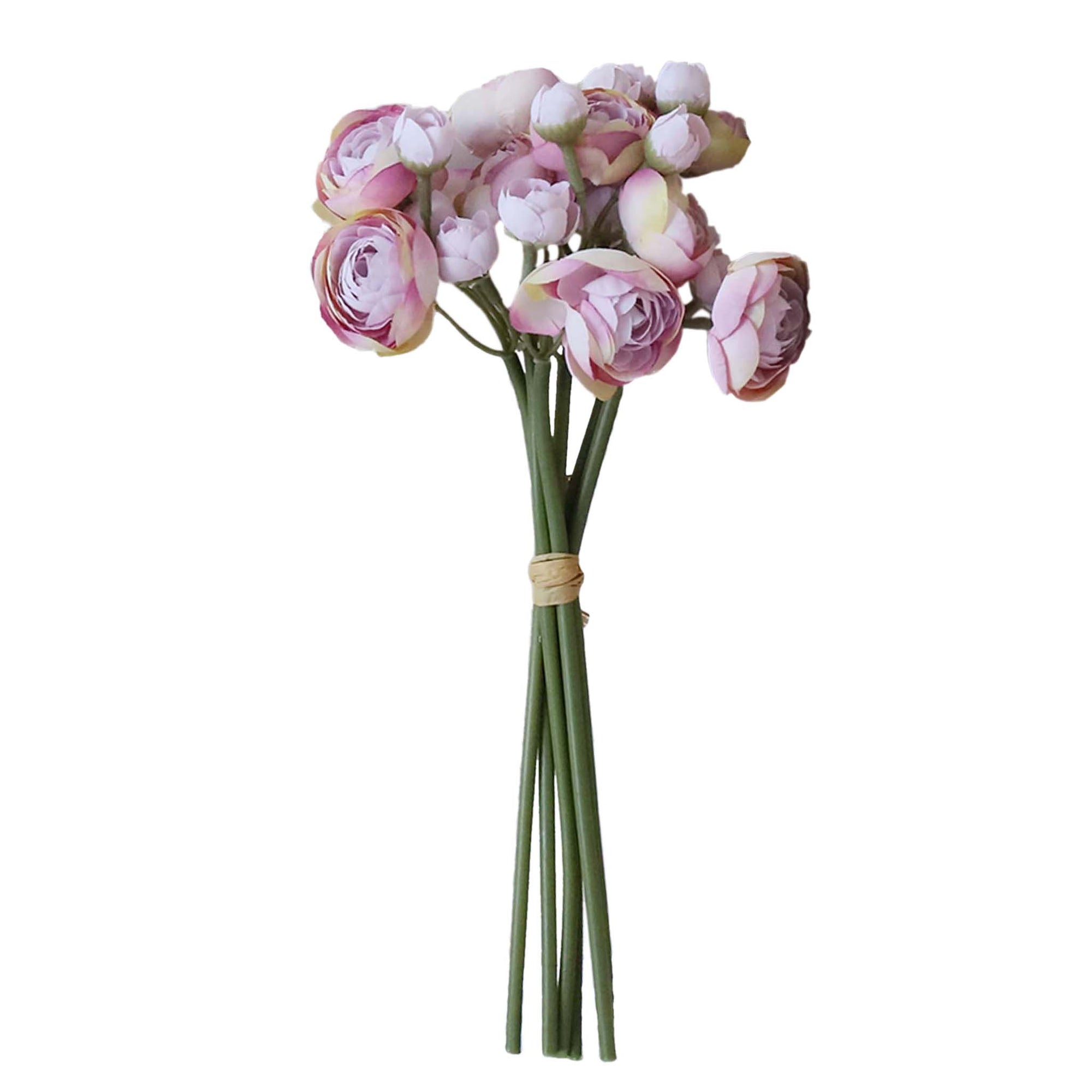 Small Peony Silk Ranunculus Flower Bundle