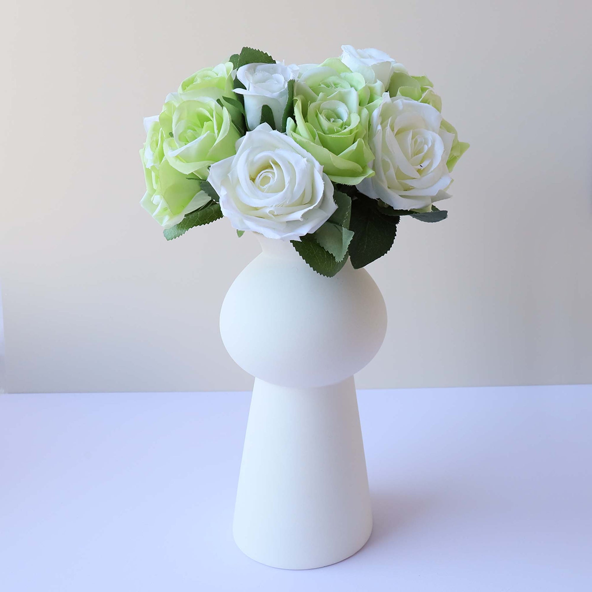 Small Flower Bunch Silk Rose Bouquet for DIY Crafts
