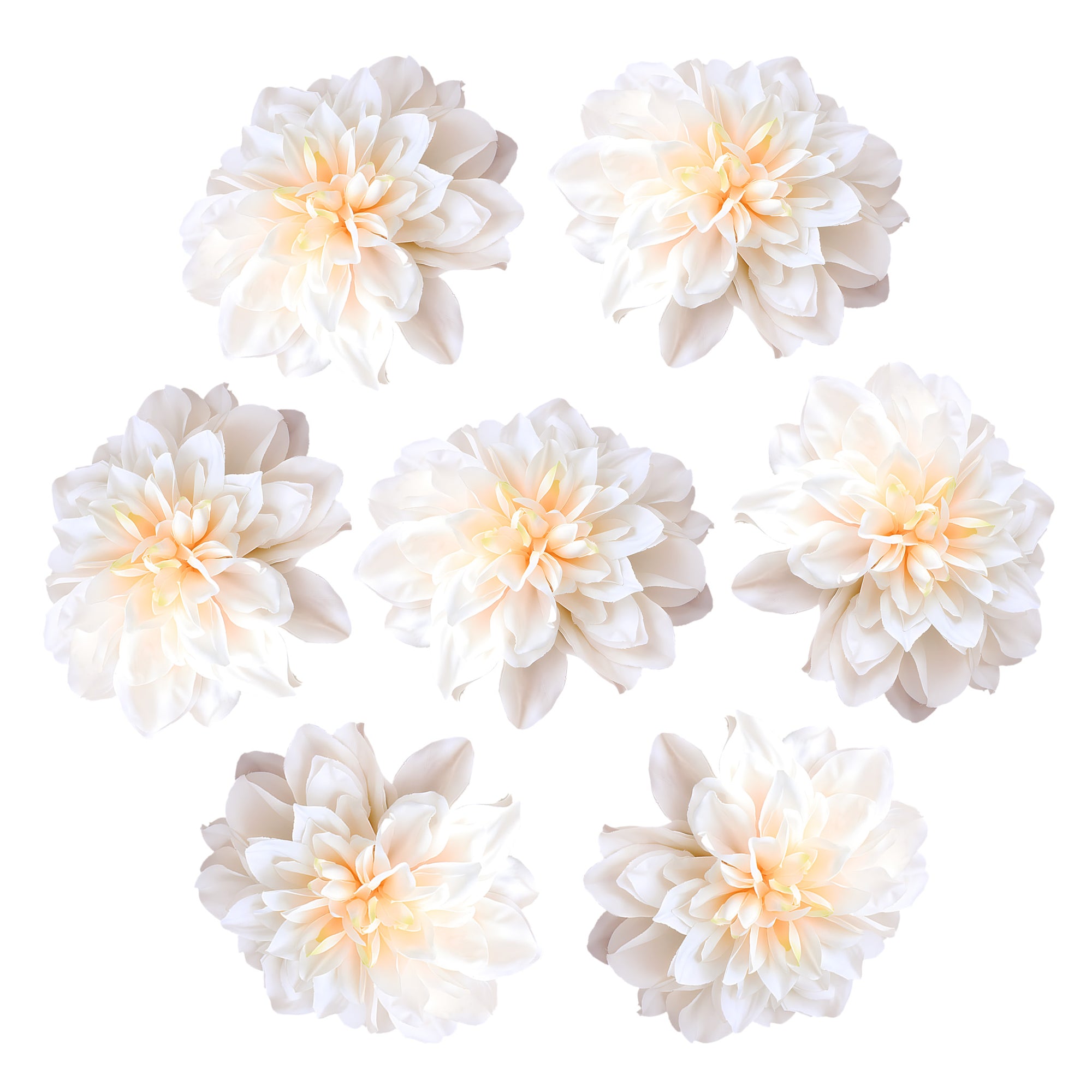 Artificial Dahlia Silk Flower Heads Wholesale Flowers 6"