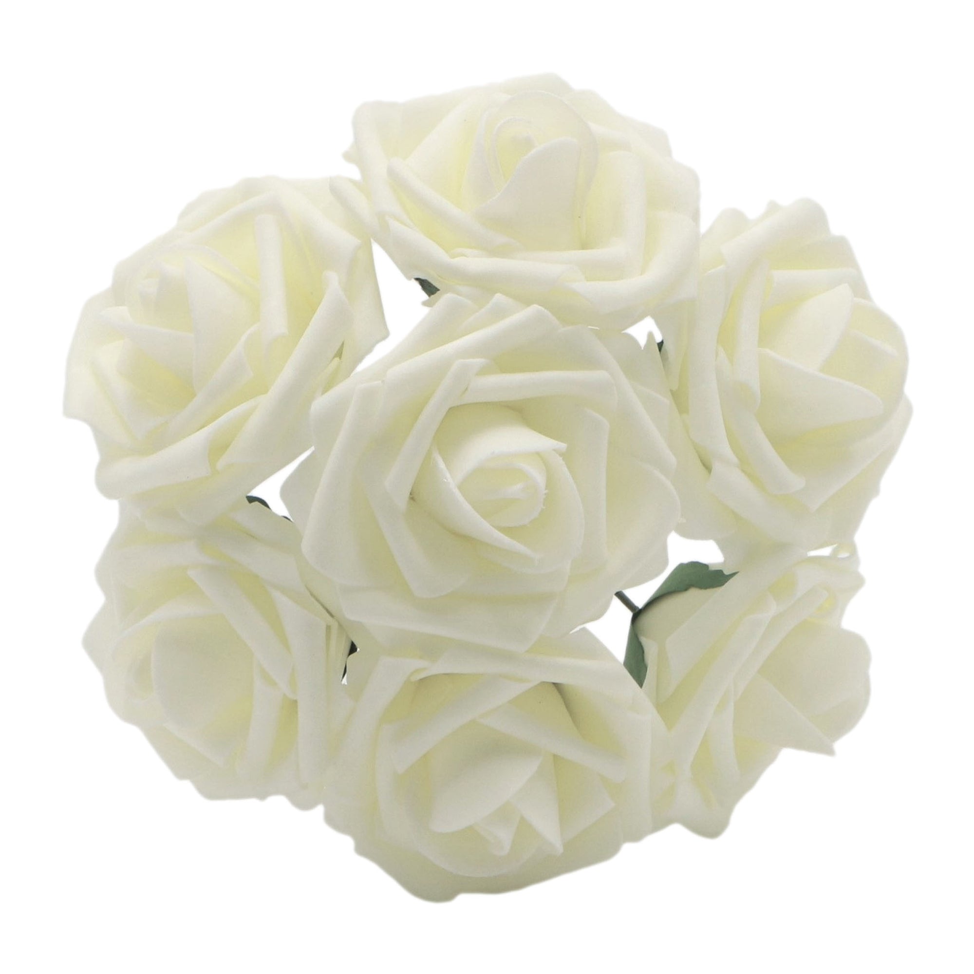 Ivory Roses Faux Flowers Wedding Floral Supplies