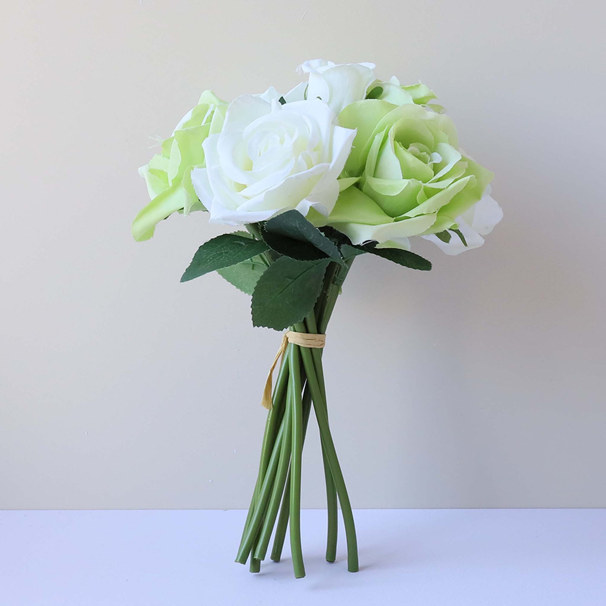 Small Flower Bunch Silk Rose Bouquet for DIY Crafts