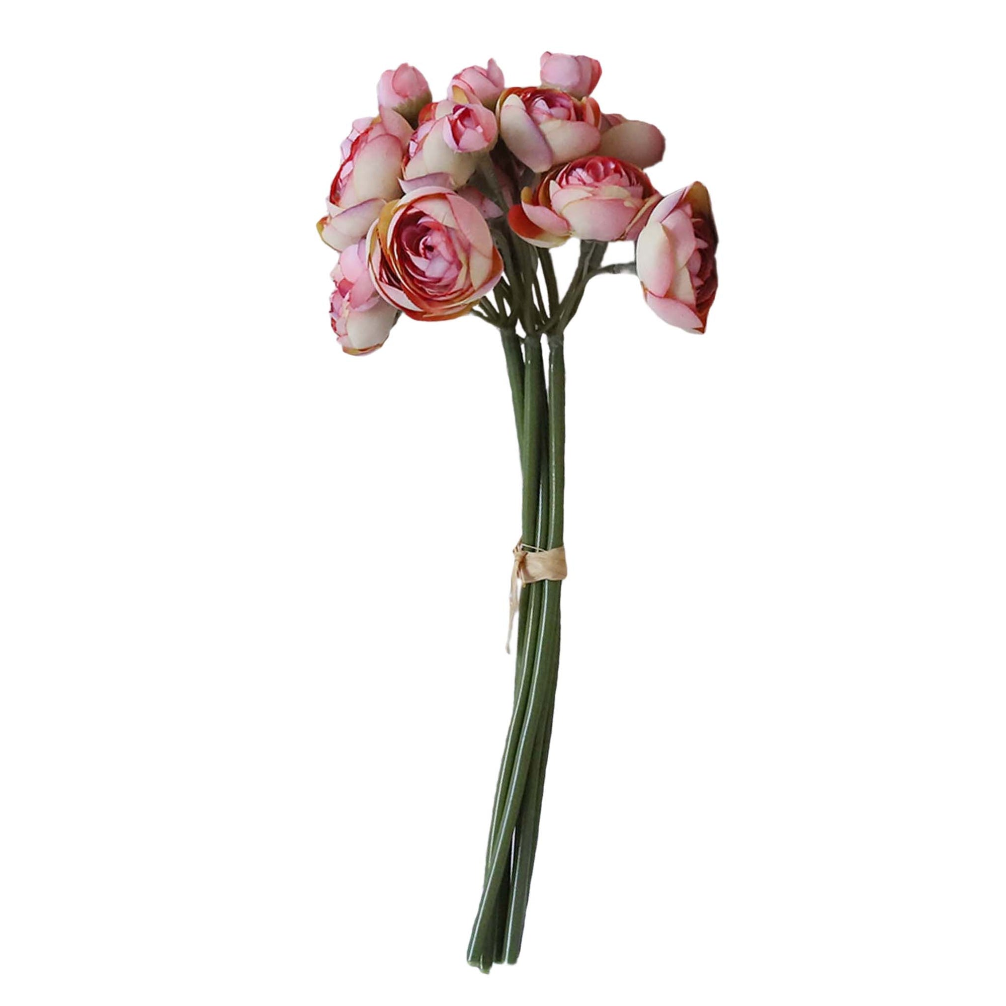 Small Peony Silk Ranunculus Flower Bundle
