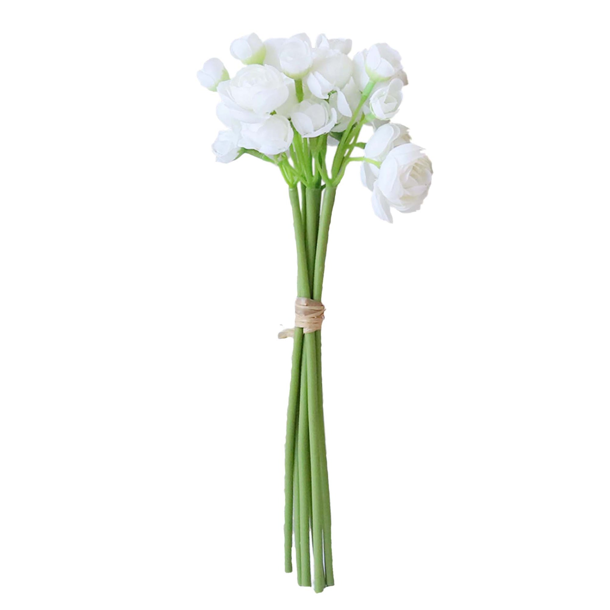 Small Peony Silk Ranunculus Flower Bundle
