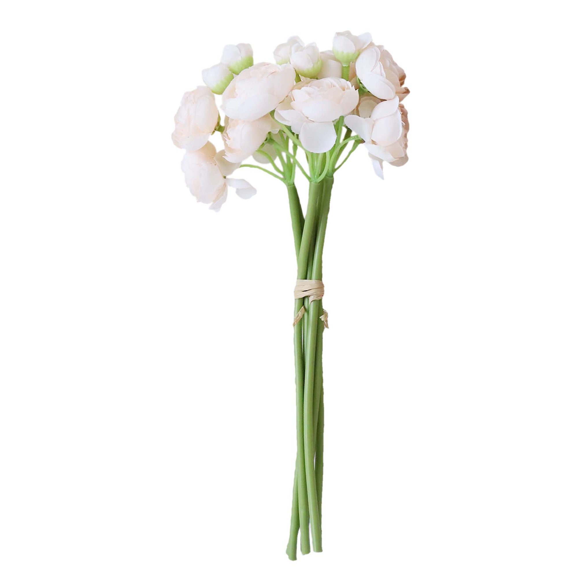 Small Peony Silk Ranunculus Flower Bundle