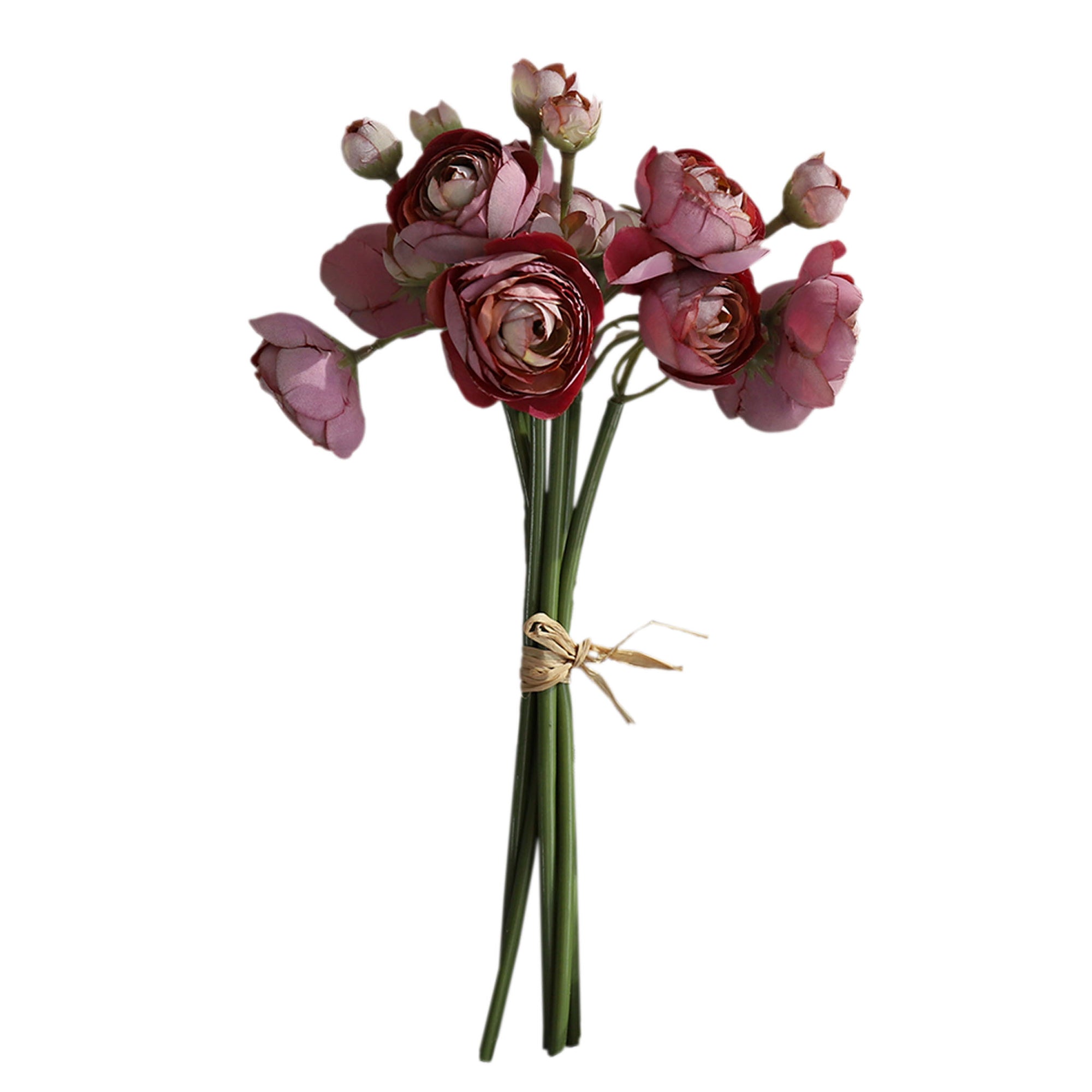 Small Peony Silk Ranunculus Flower Bundle