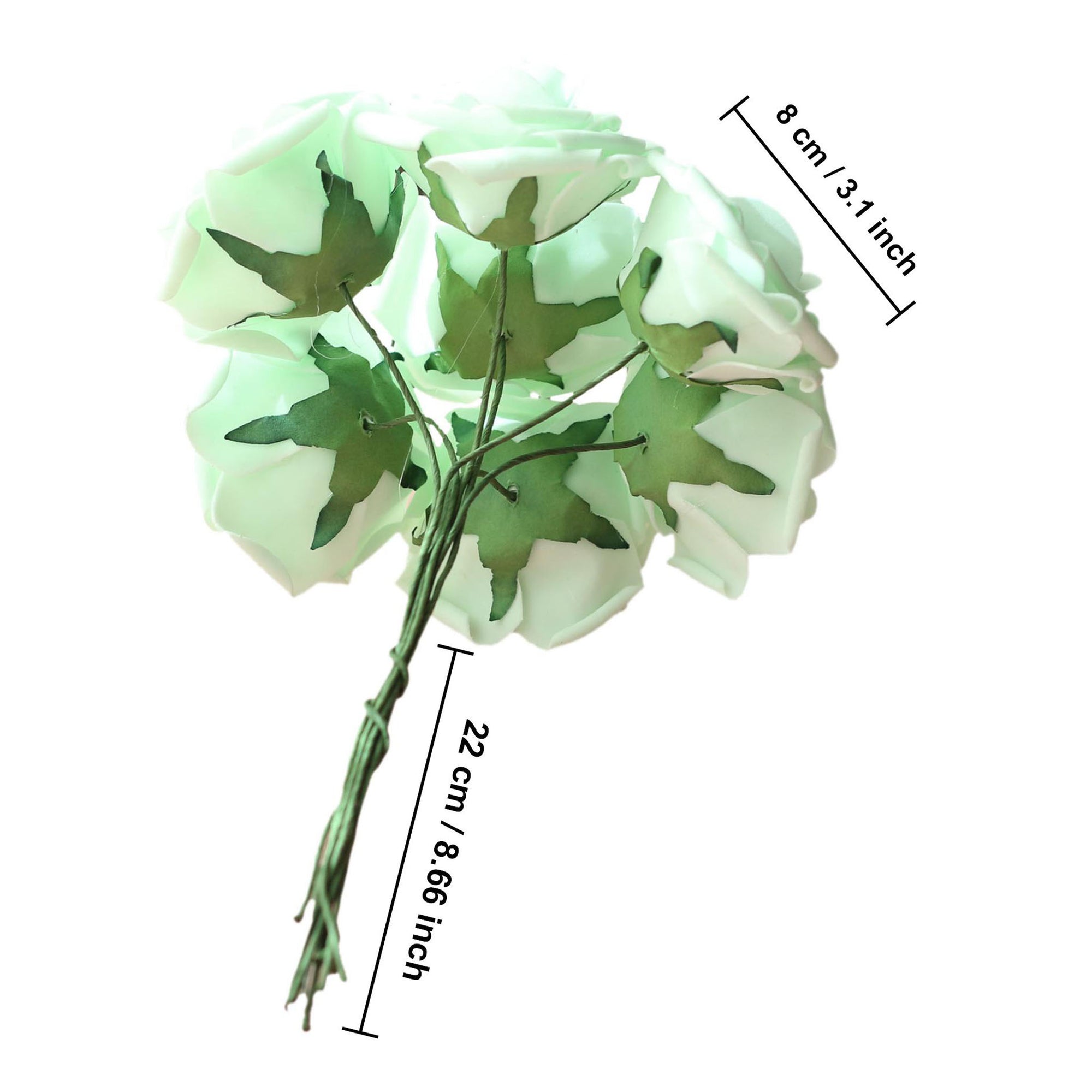 Mint Green Roses Fake Flowers Artificial Wedding Flower