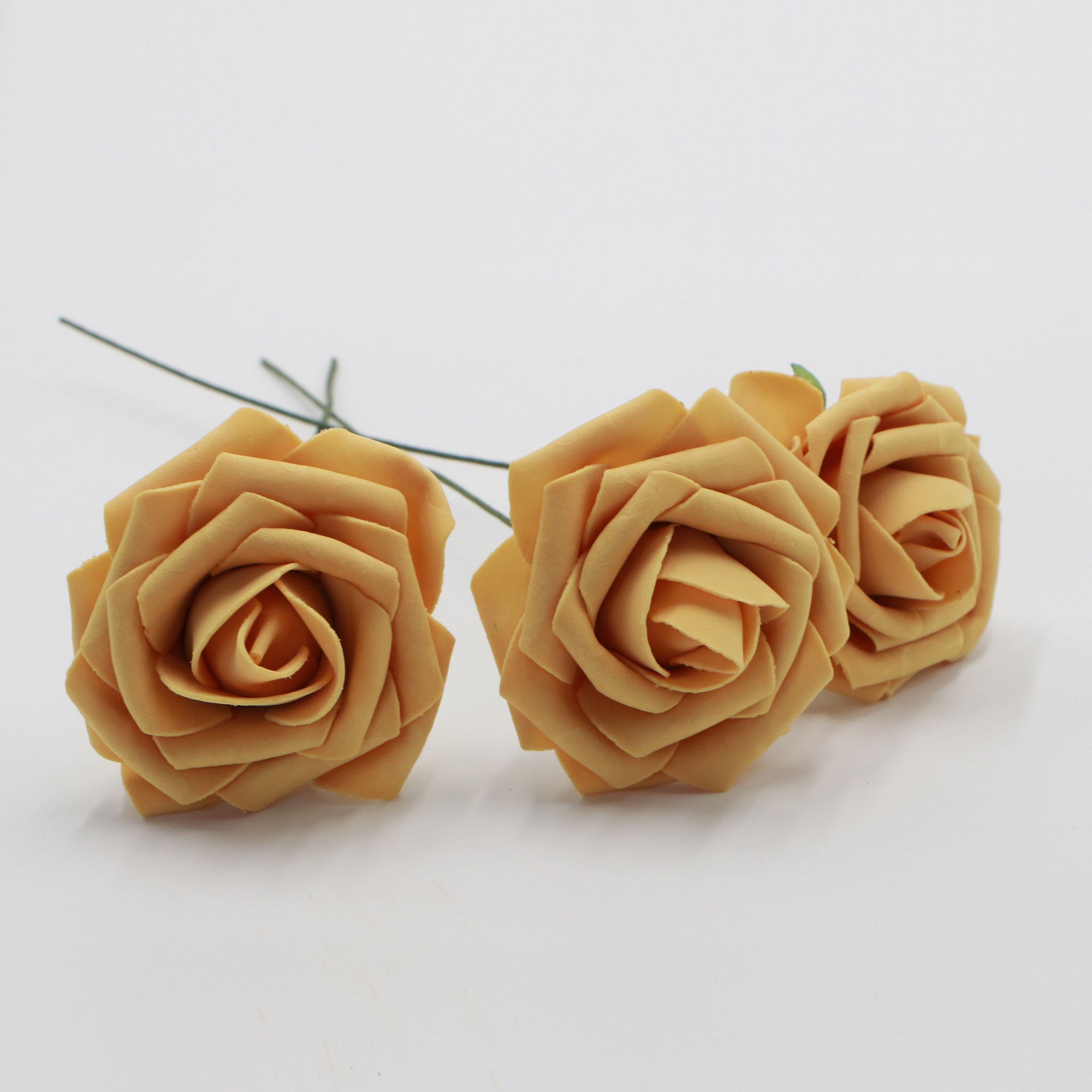 Mustard Wedding Flowers Artificial Roses for Bridal
