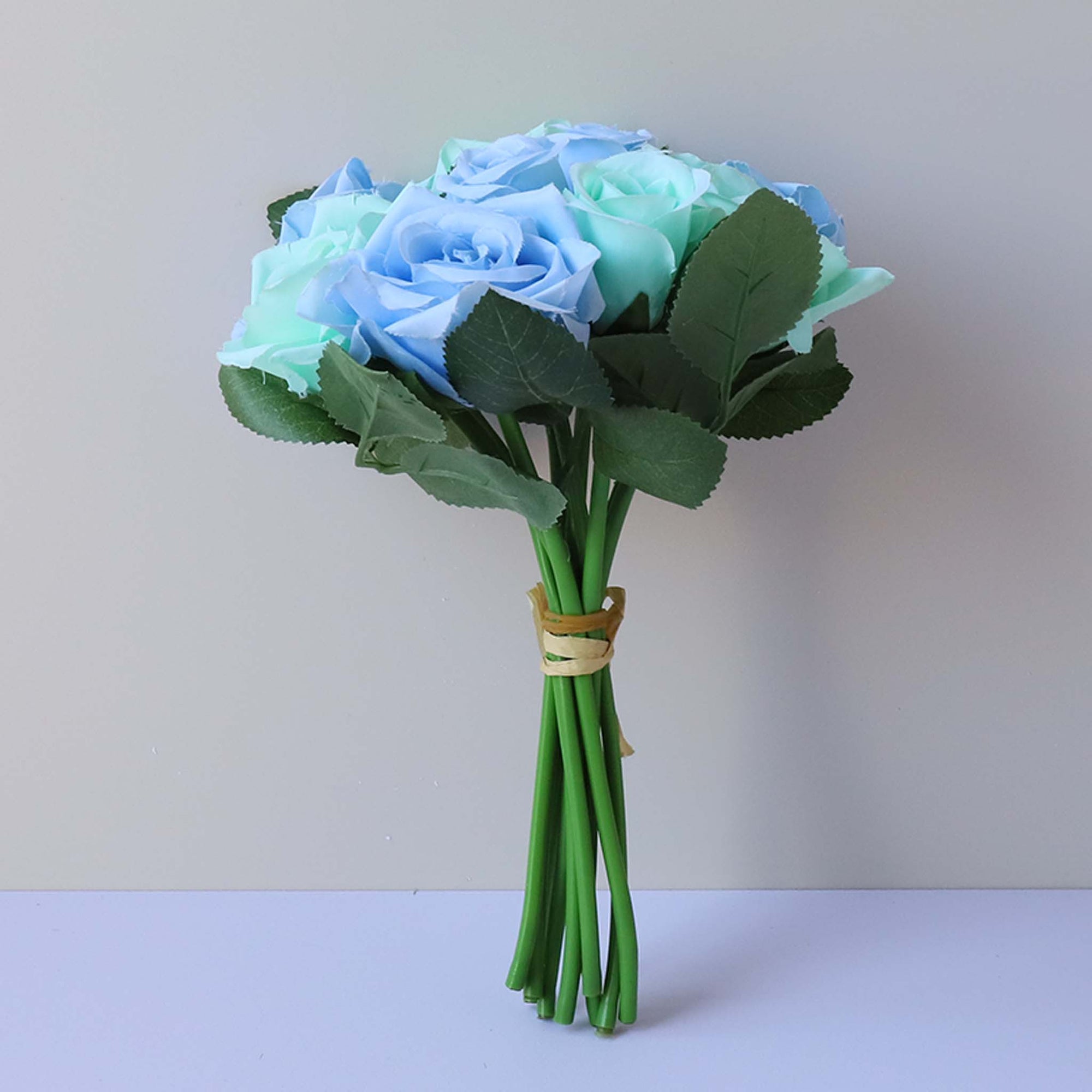 Small Flower Bunch Silk Rose Bouquet for DIY Crafts