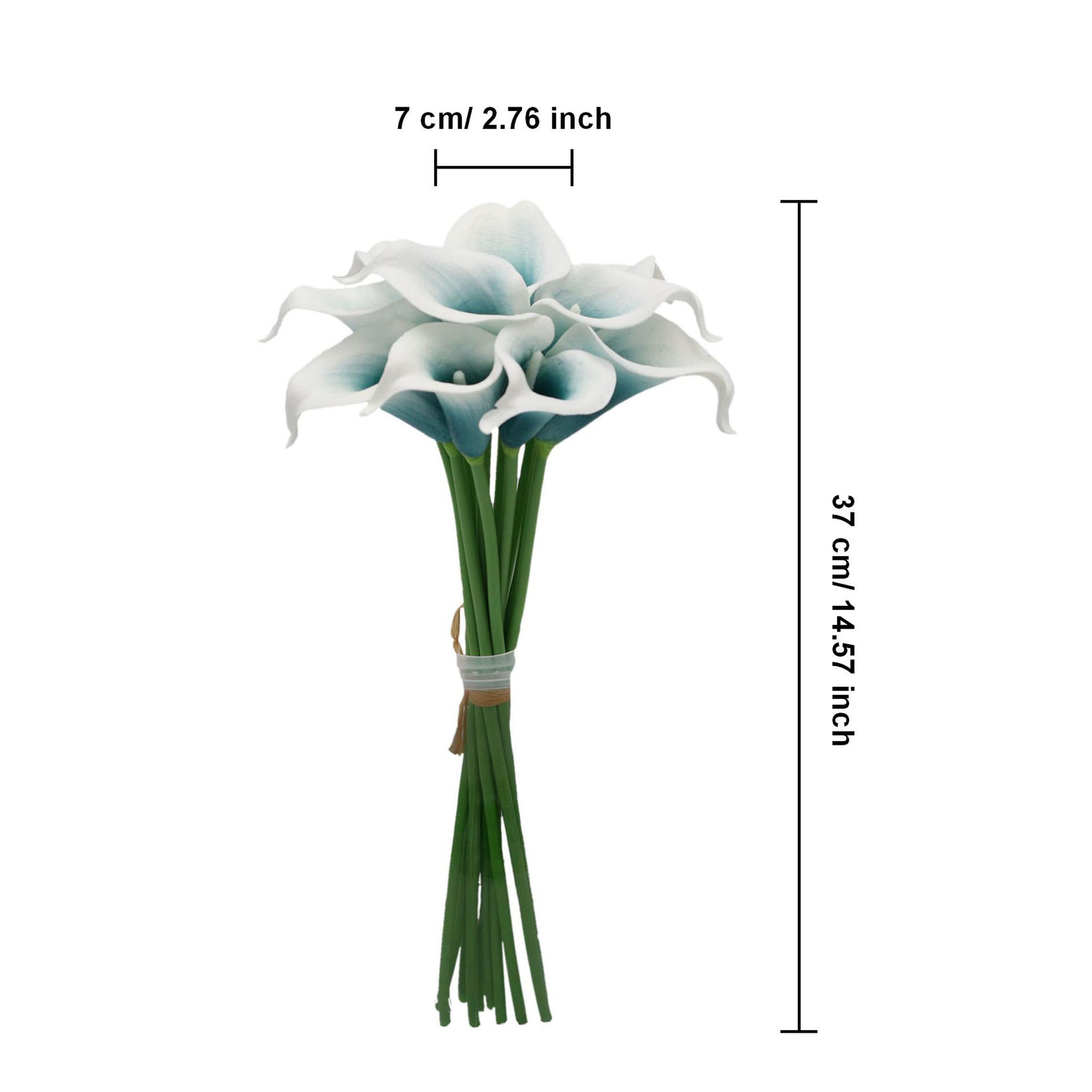 Teal Oasis Calla Lily for Bridal Bouquet Fake Flowers