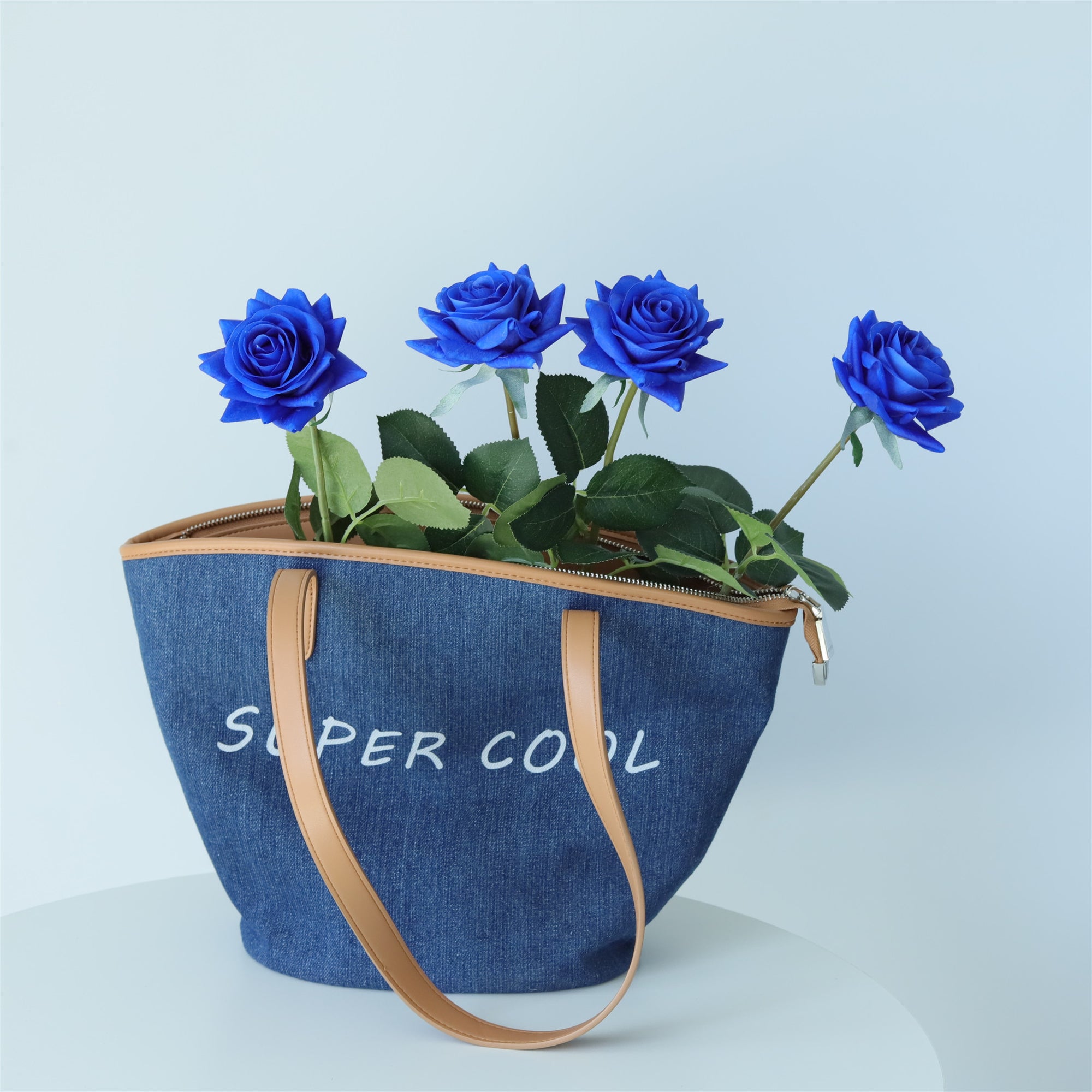 Royal Blue Wedding Flowers Real Touch Roses