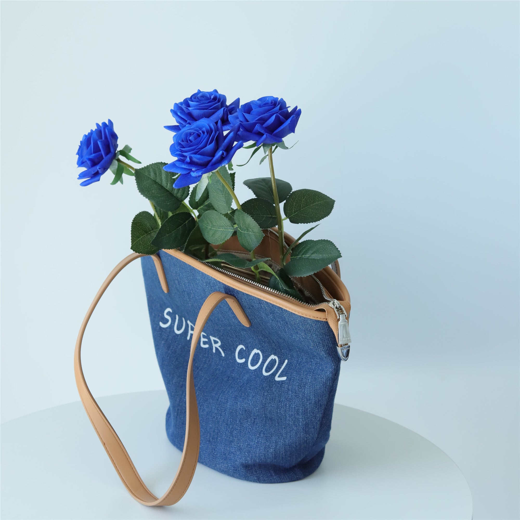 Royal Blue Wedding Flowers Real Touch Roses