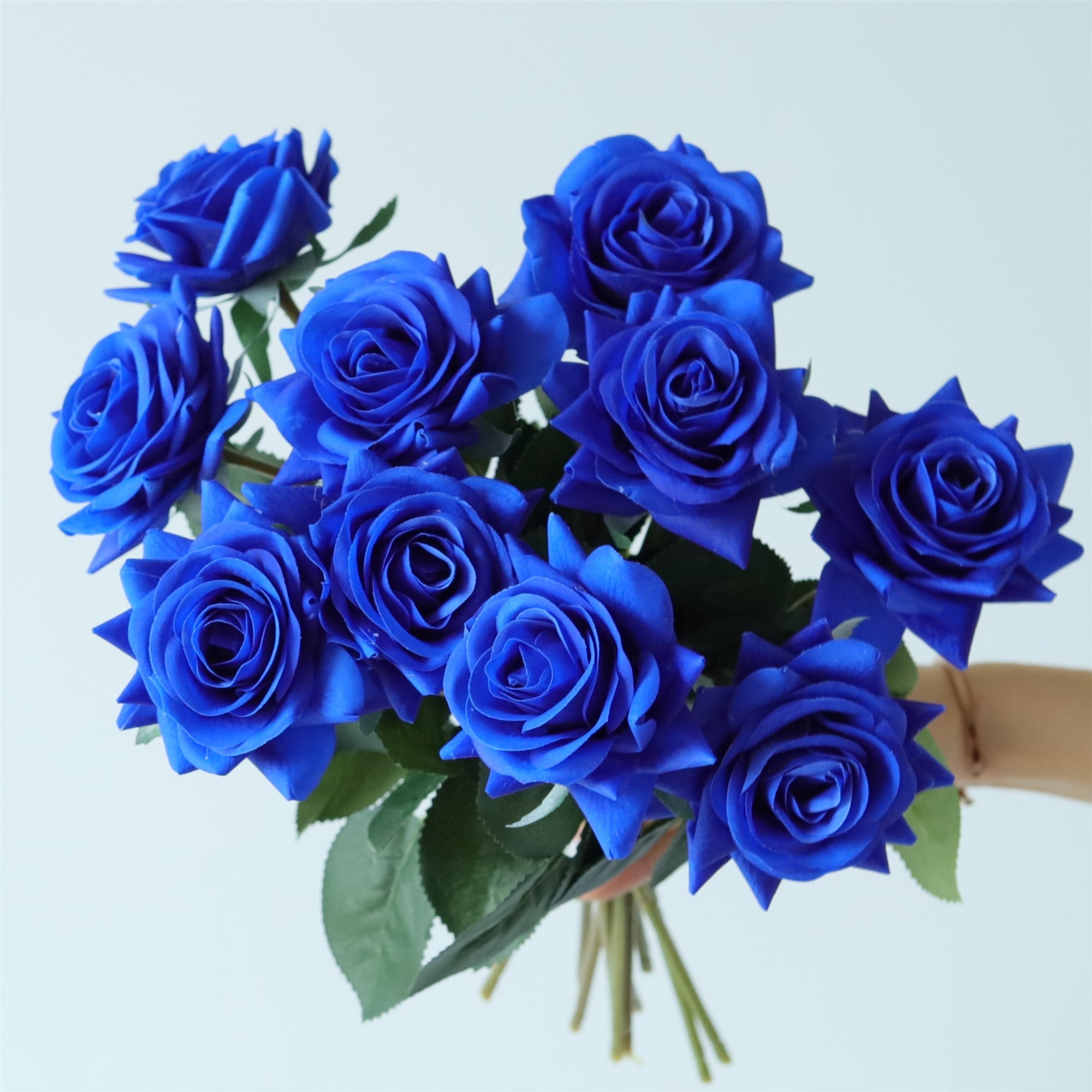 Royal Blue Wedding Flowers Real Touch Roses