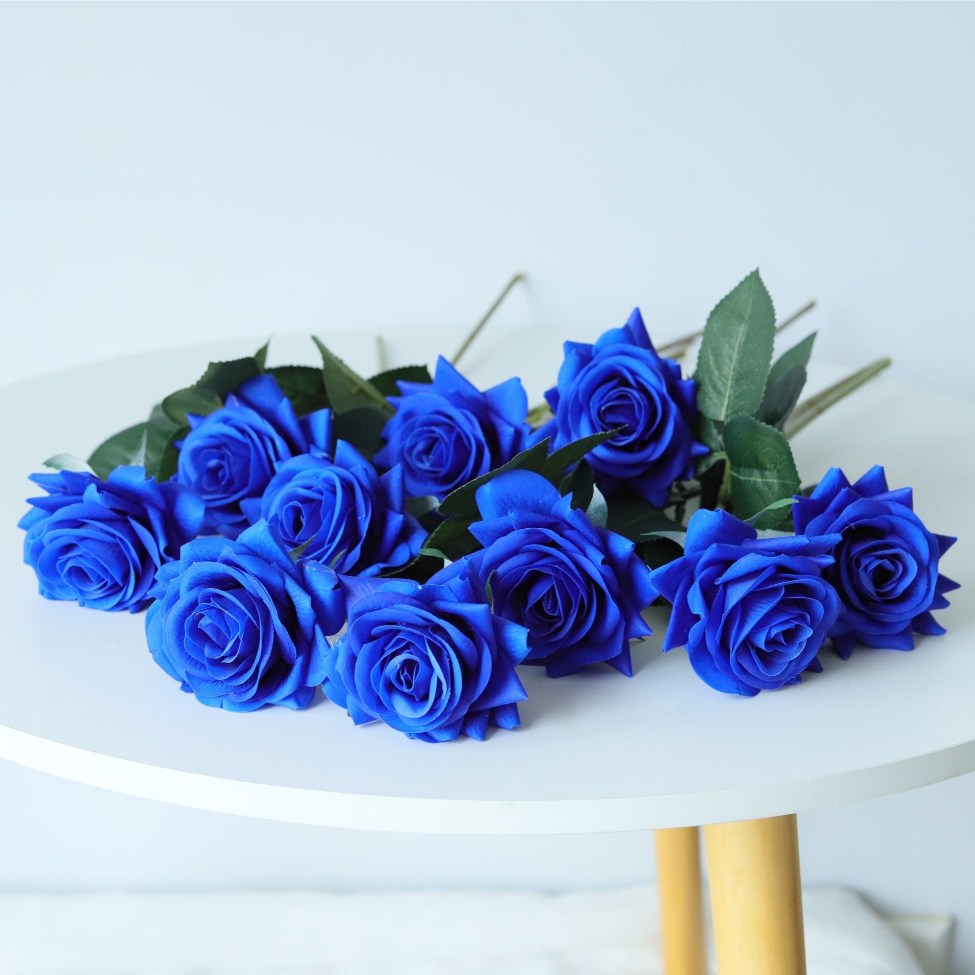Royal Blue Wedding Flowers Real Touch Roses