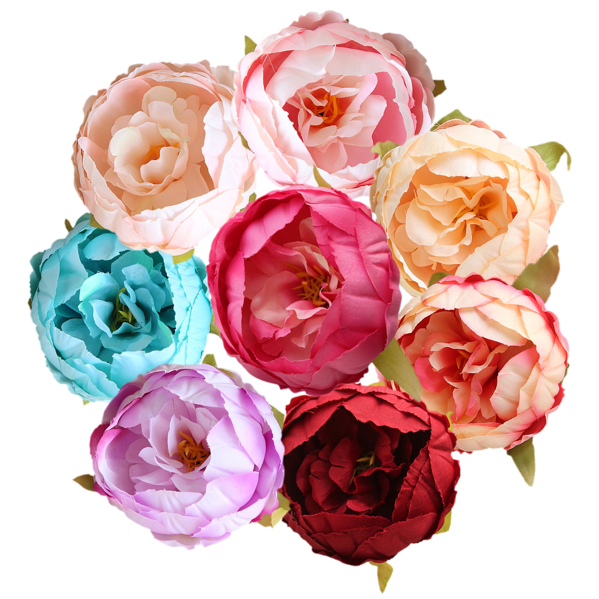 Artificial Silk Peony Flowers Bulk Peony Heads