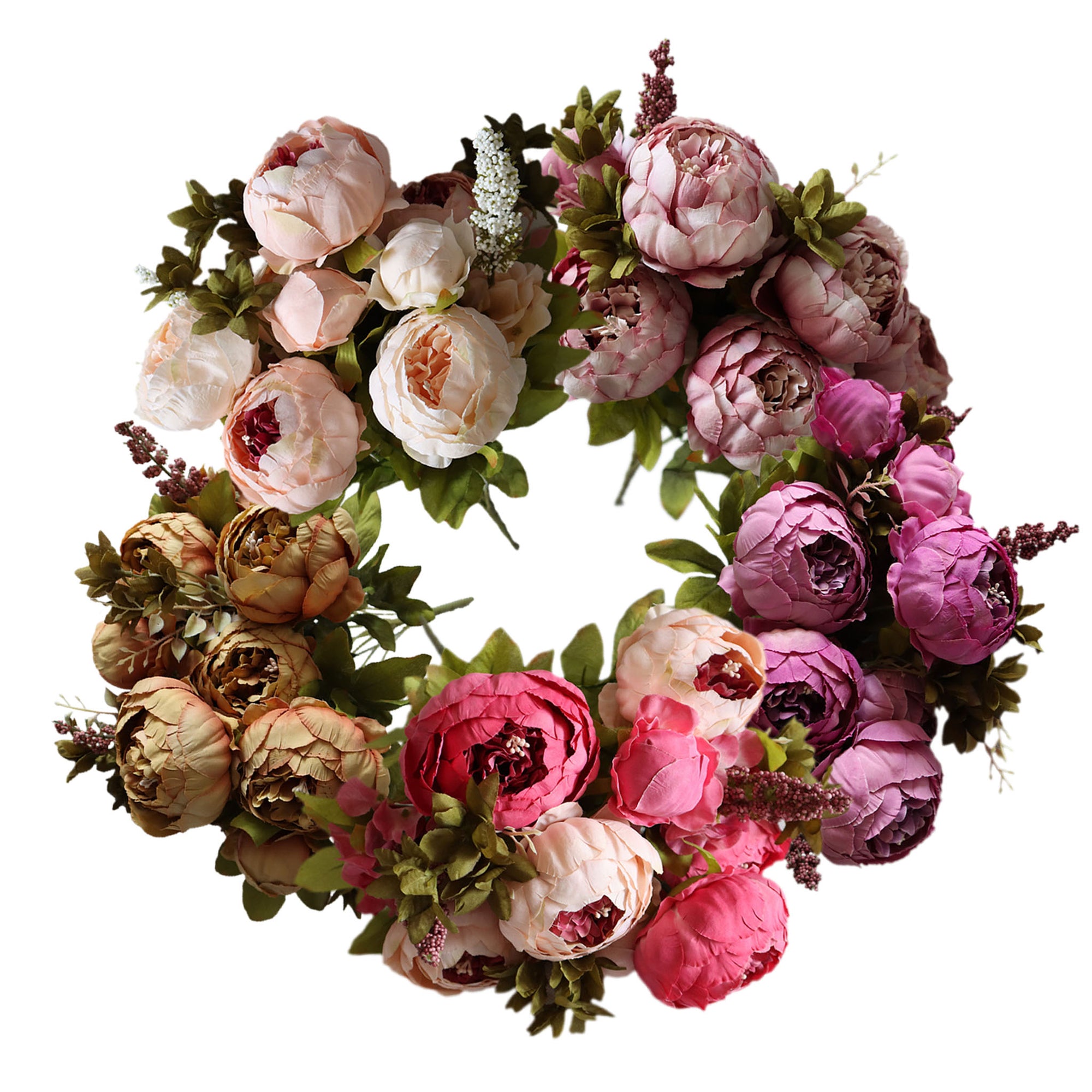 Decorative Artificial Flower Silk Peony Flowers Bouquet 10 Flower Heads Peonies