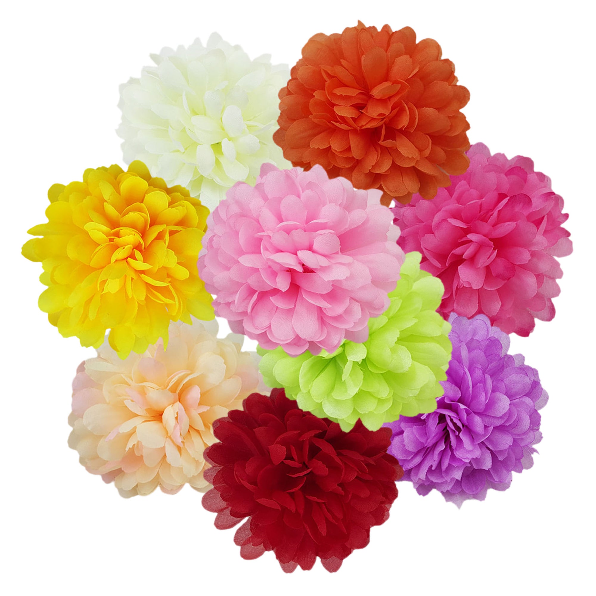 Silk Flowers Bulk Artificial Daisy Flower Heads Wholesale Bulk 100 pcs