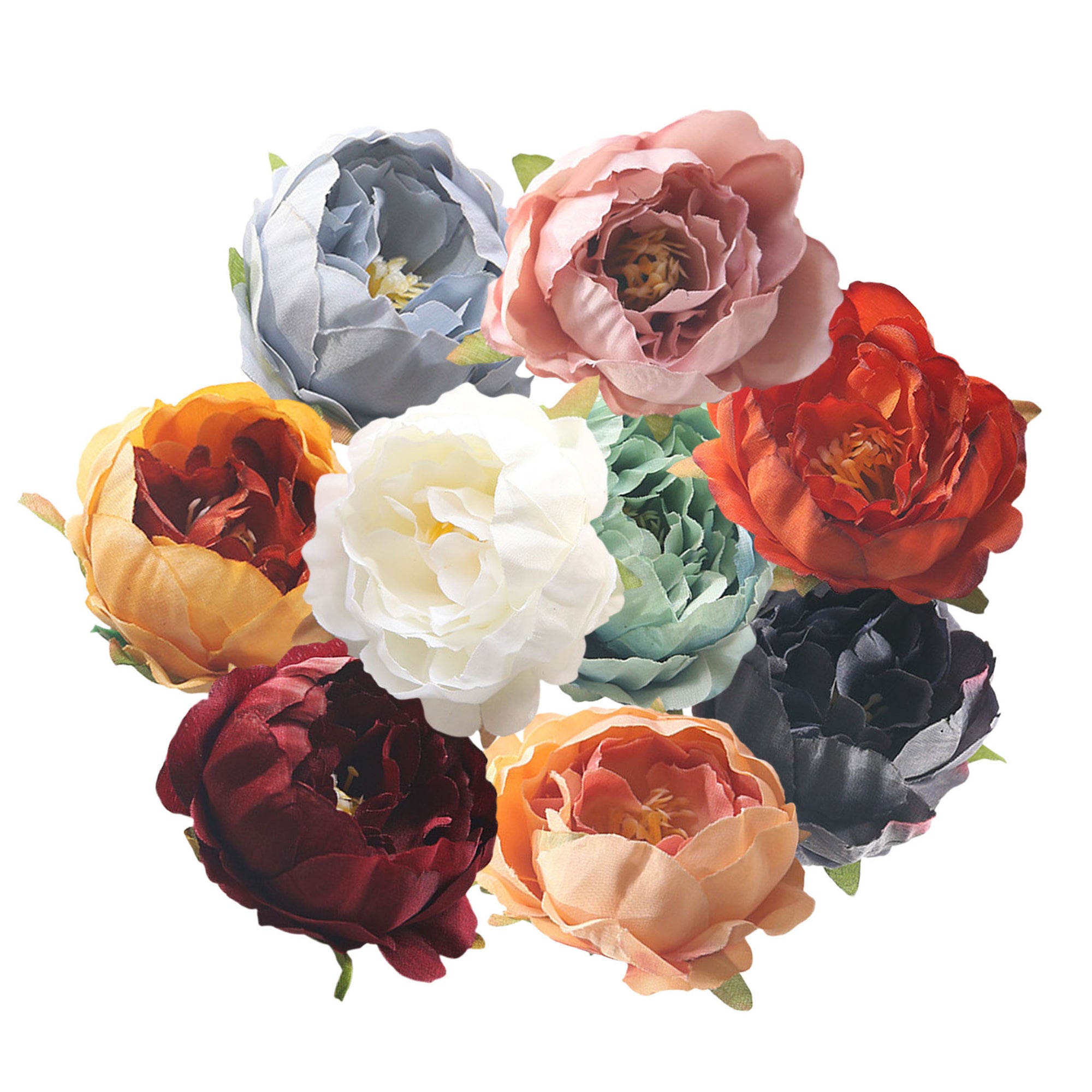 Small Silk Peony Flower Heads Artificial Flowers