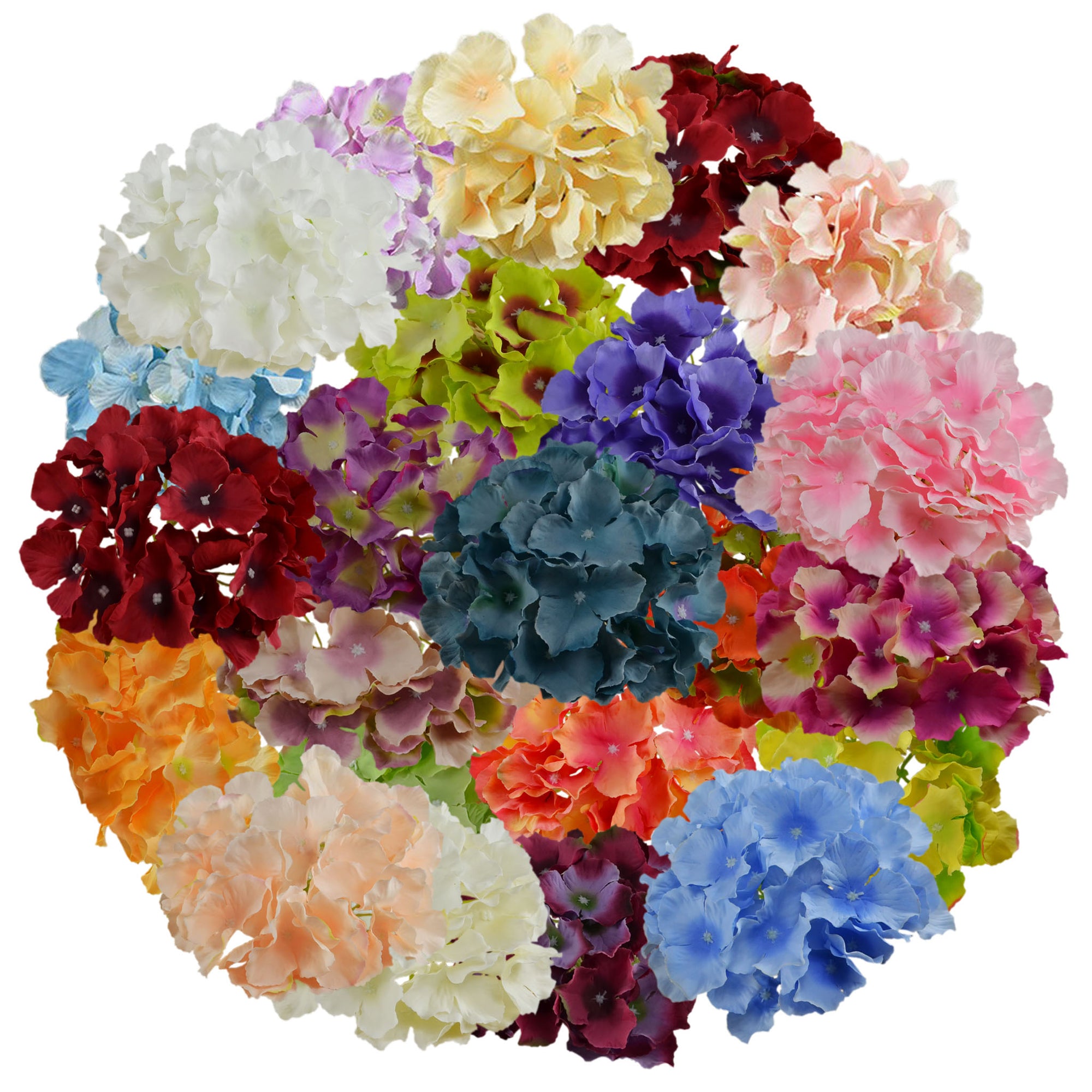 Bulk Fake Hydrangea Large Flower Heads