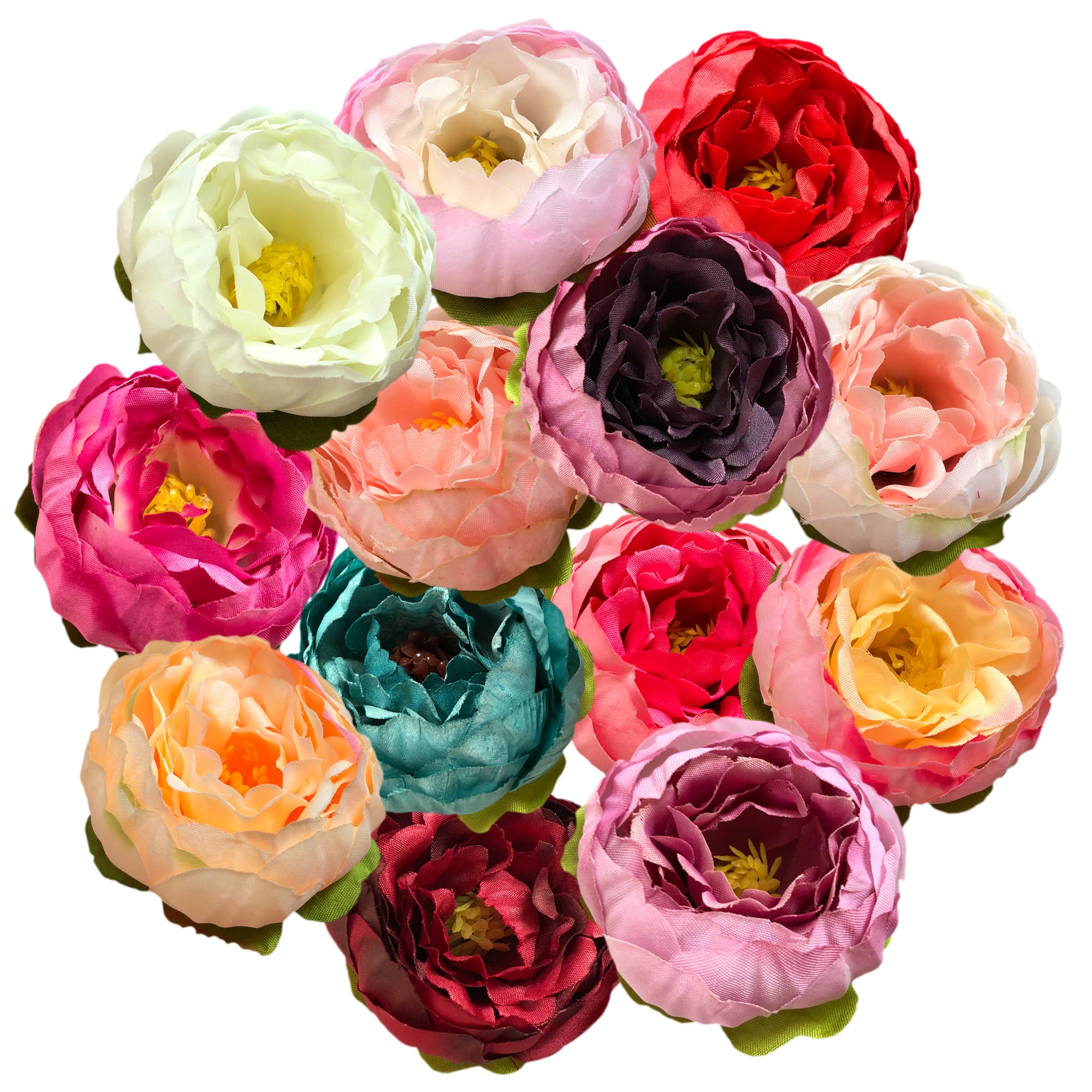 Small Silk Peony Flowers Peony Heads for Wedding Party