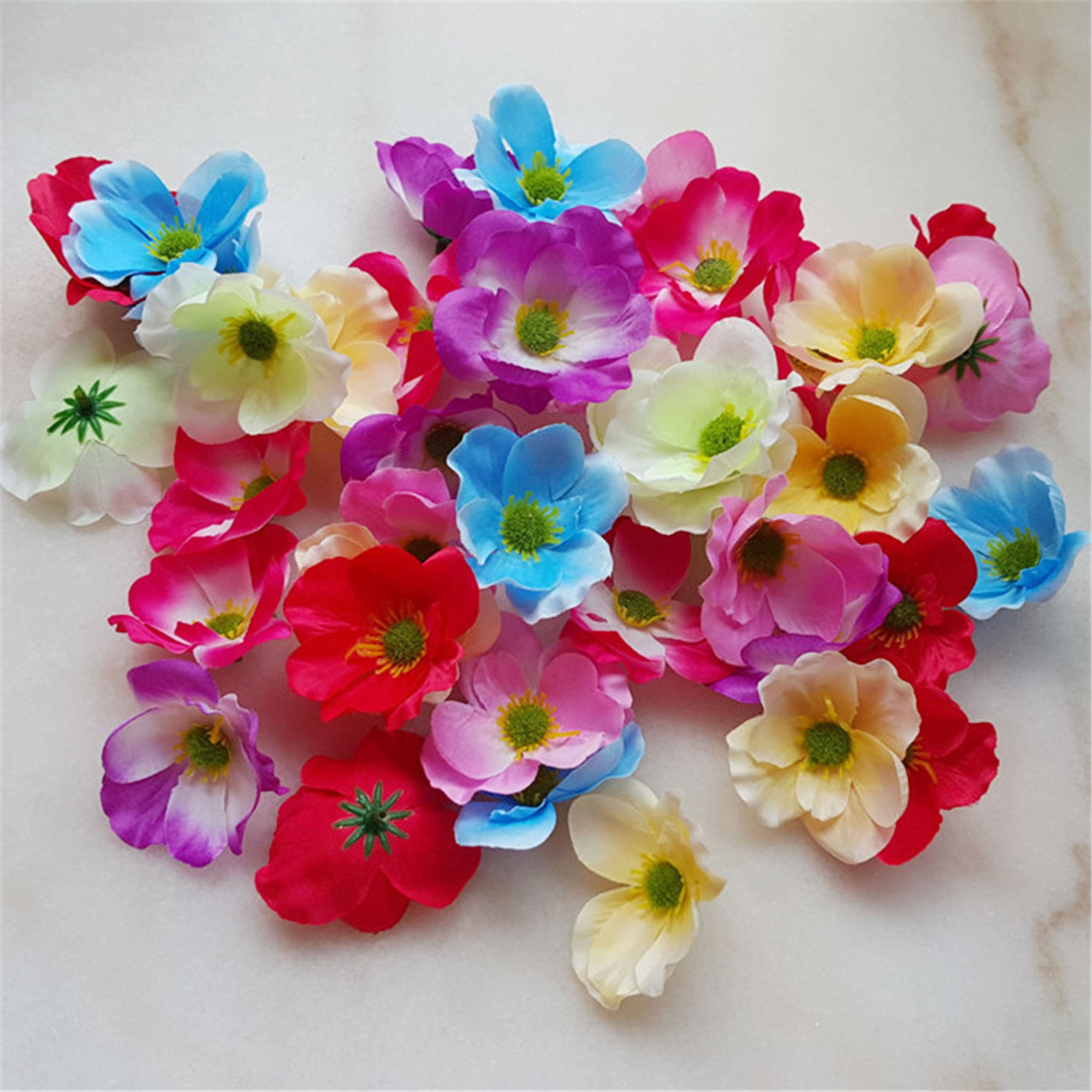 Silk Poppy Flowers Artificial Anemones