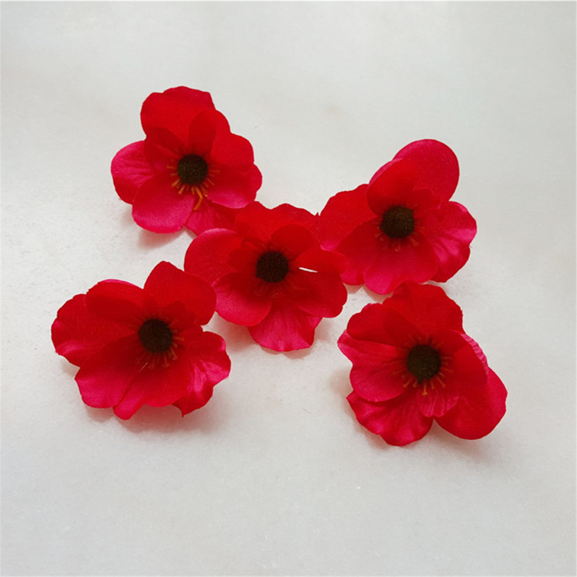 Silk Poppy Flowers Artificial Anemones