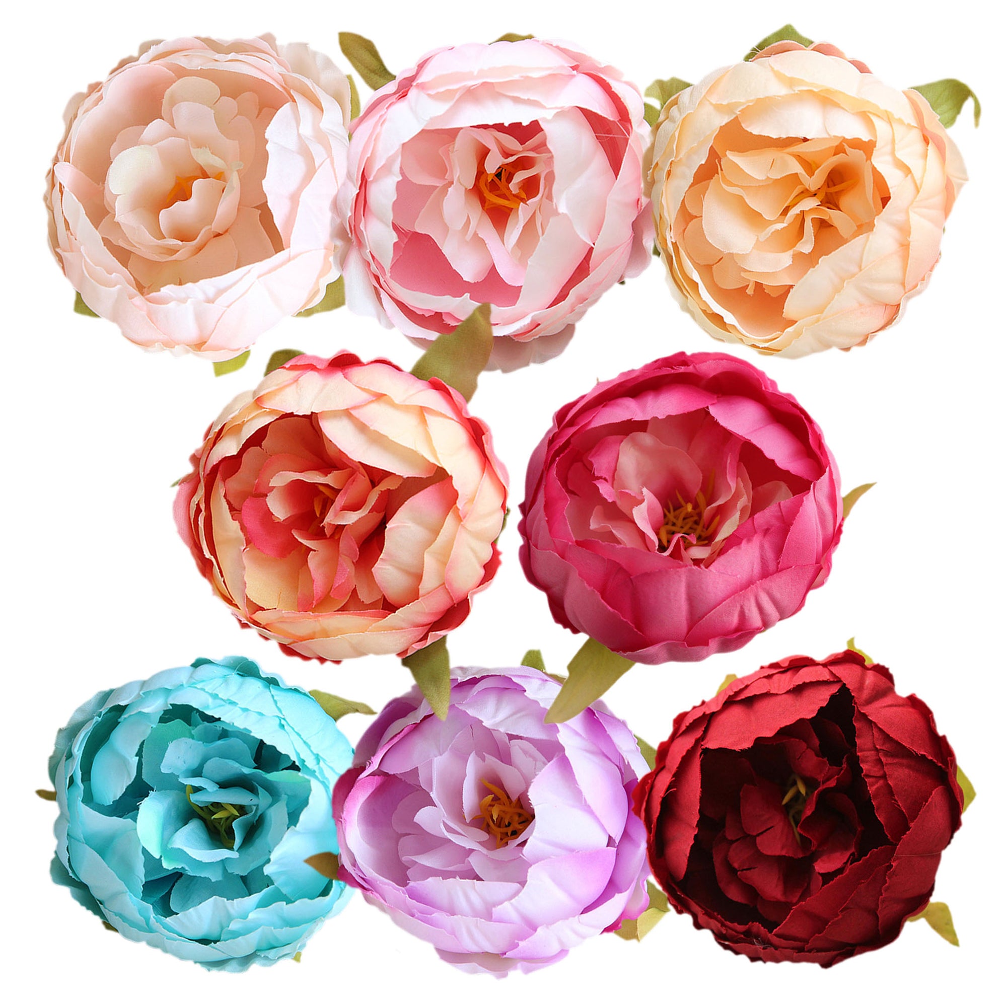 Artificial Silk Peony Flowers Bulk Peony Heads
