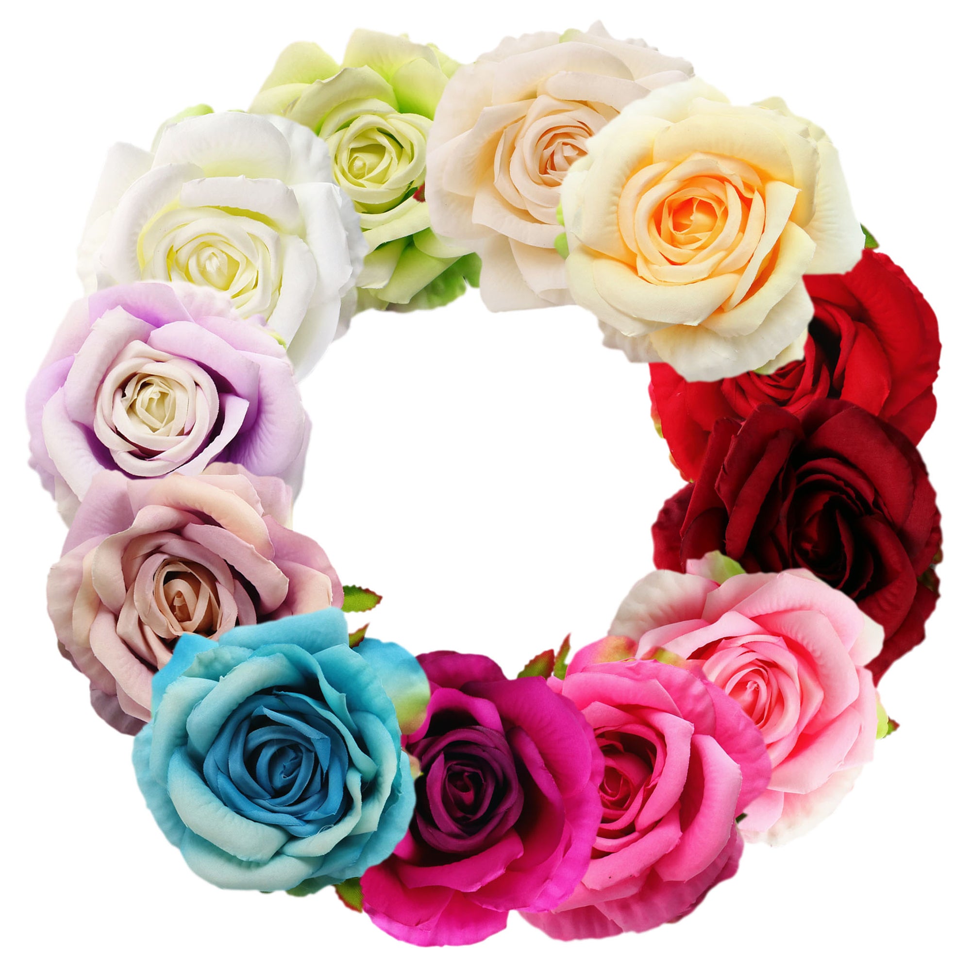 Large Silk Roses Bulk Artificial Flower Heads