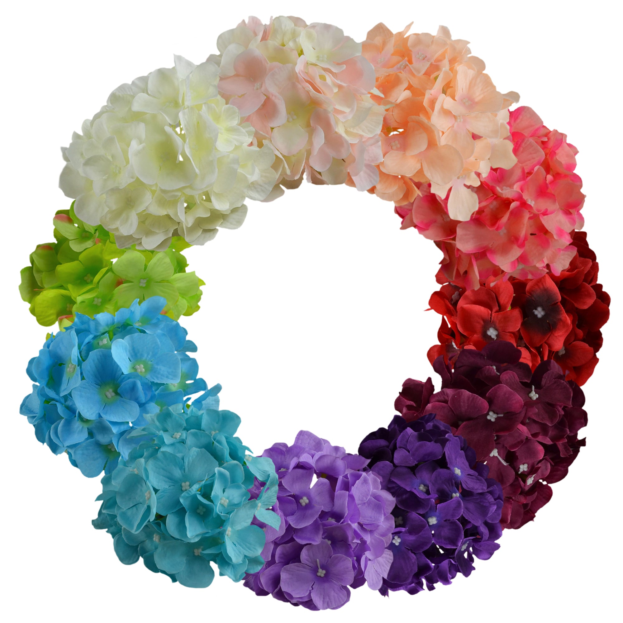 Silk Hydrangea Giant Flower Heads10pcs