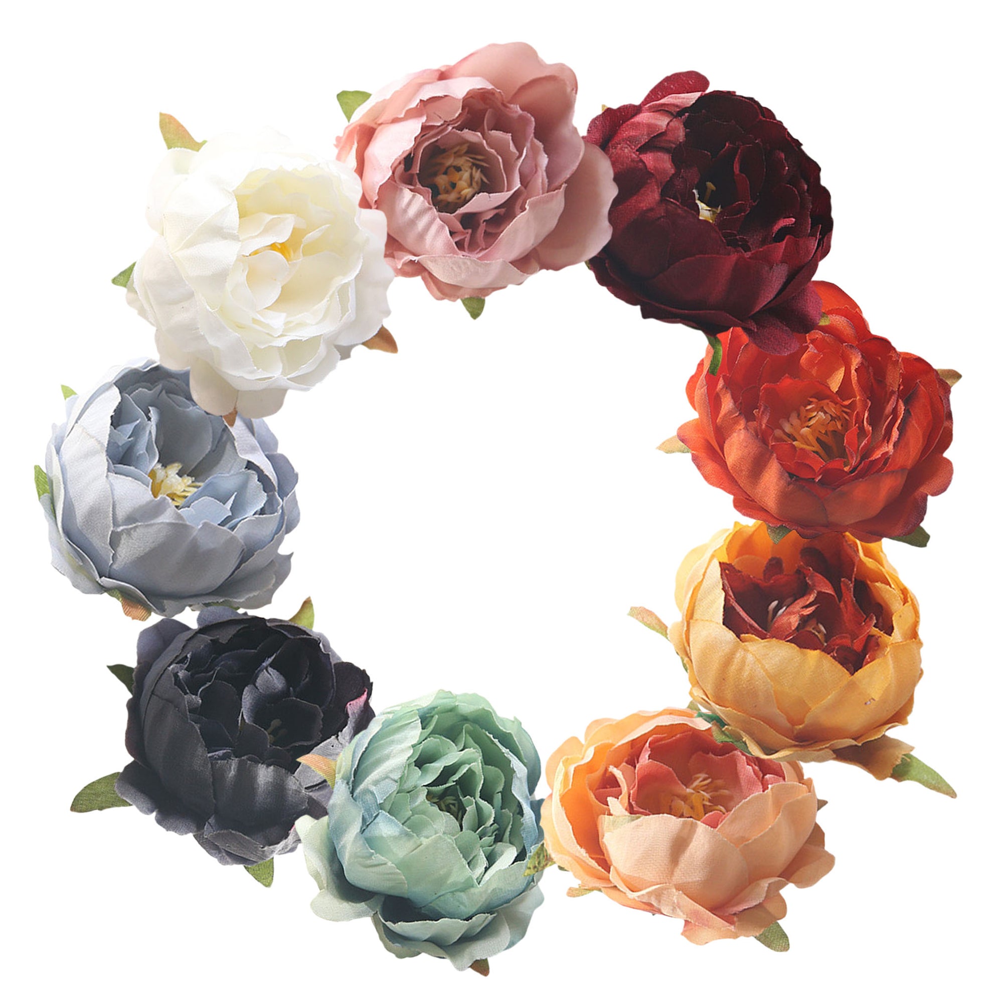 Small Silk Peony Flower Heads Artificial Flowers