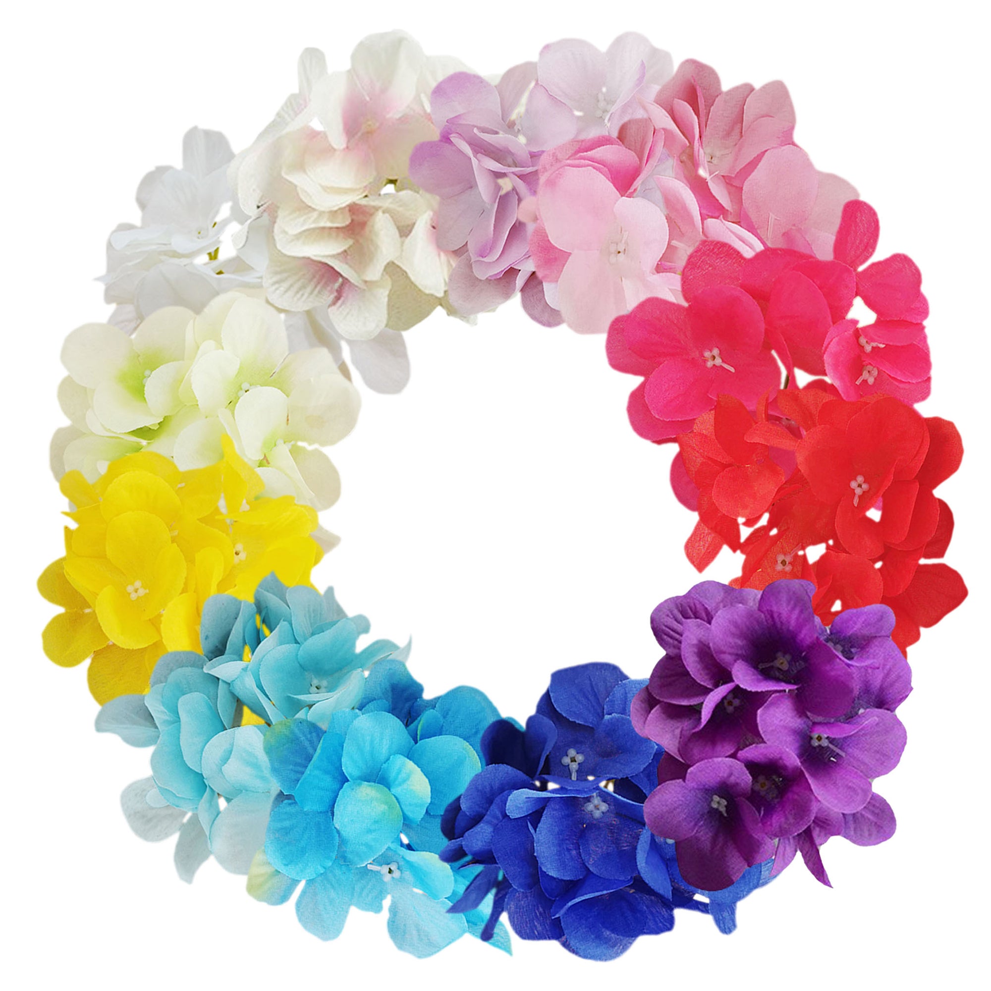 Silk Hydrangea Artificial Hydrangea 20 Flowers for Crafts Cake Topper Backdrops