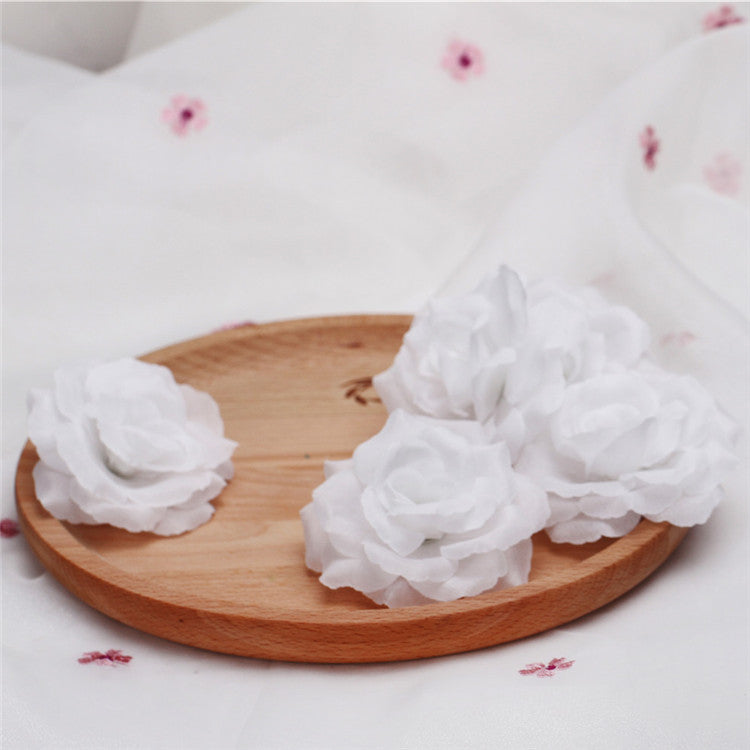 Wholesale Silk Flower Heads Artificial Roses 3 inch 100 Flowers For Flower Ball DIY