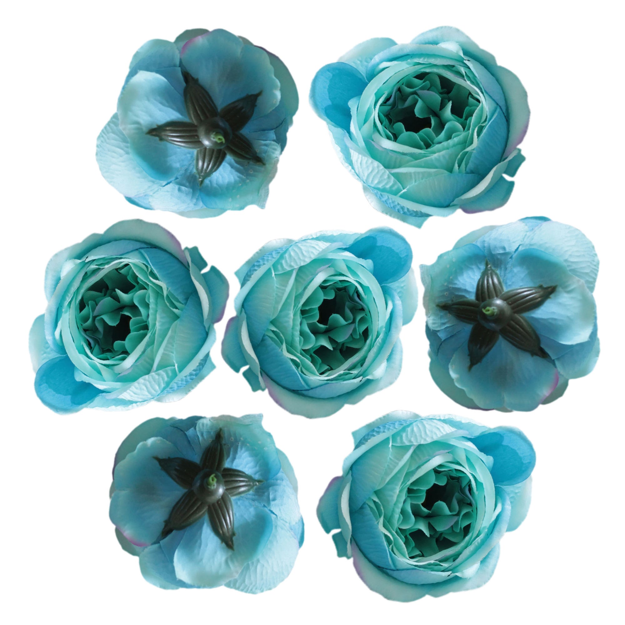 Turquoise Flowers Wholesale Silk Peonies Fake Flowers