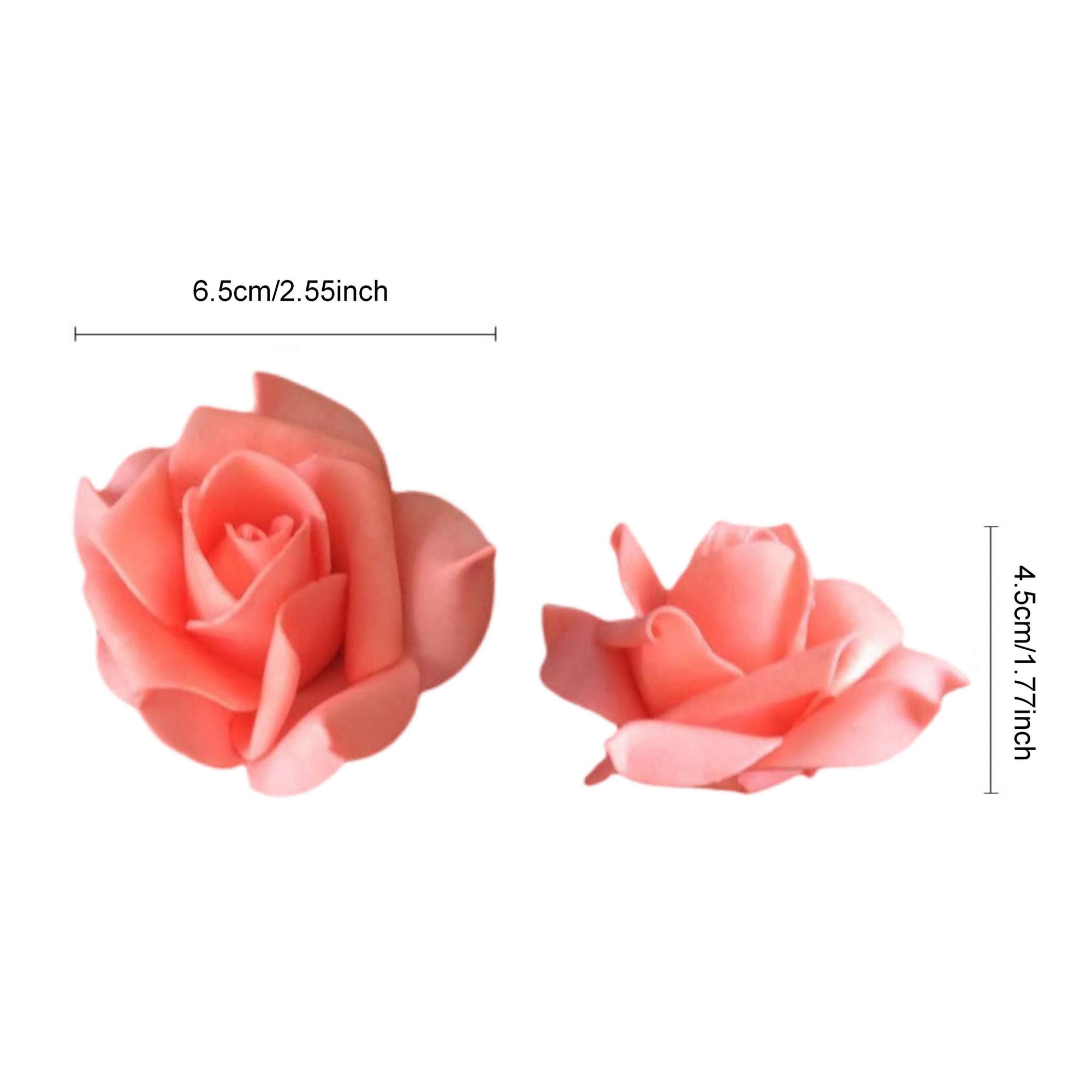 Coral Flowers Artificial Roses Bulk 100
