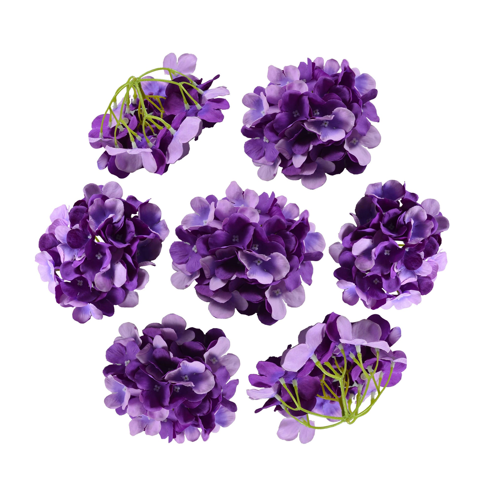 Silk Hydrangea Flower Heads 6"