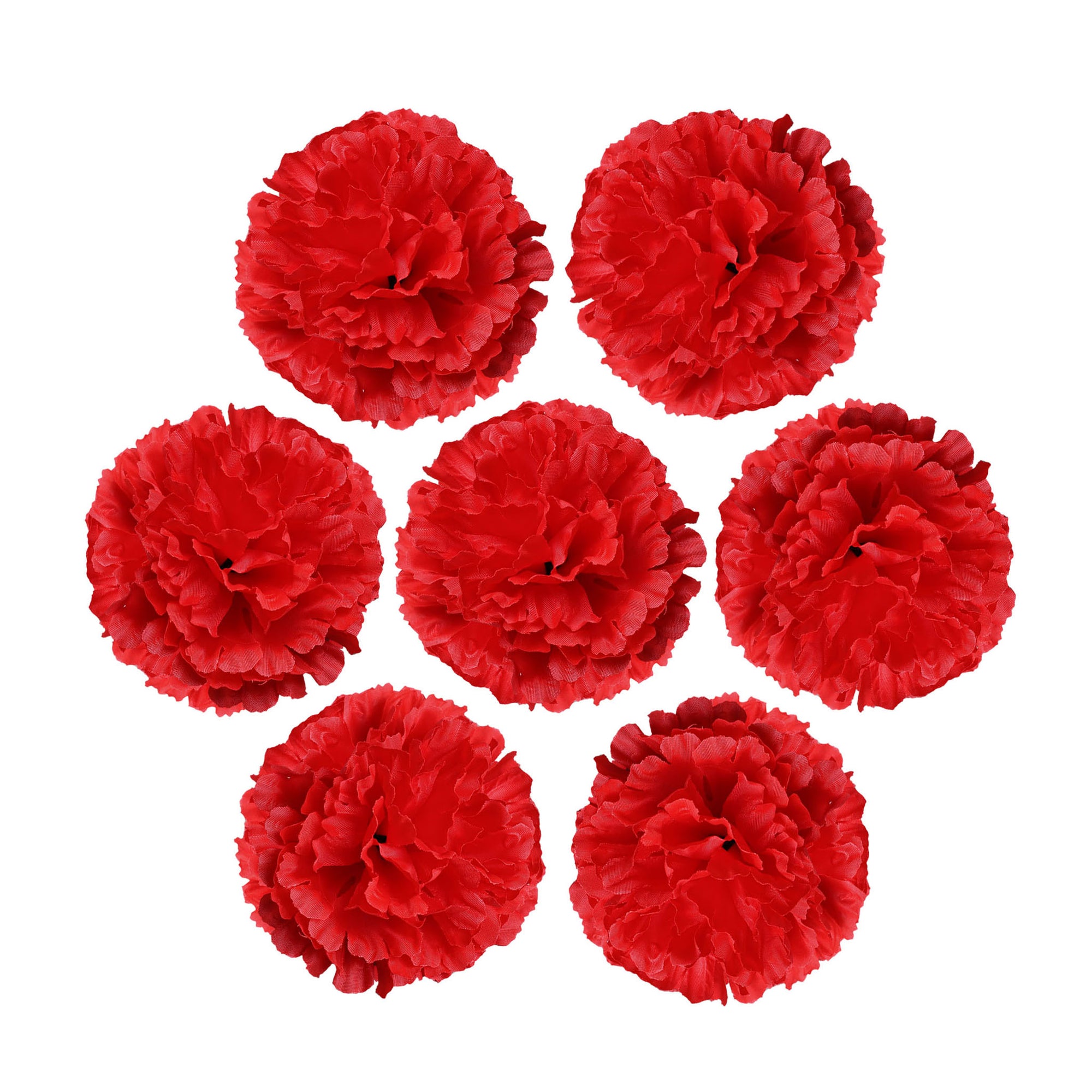 Silk Carnation Flowers Wholesale Bulk Fake Flower Heads 100 pcs