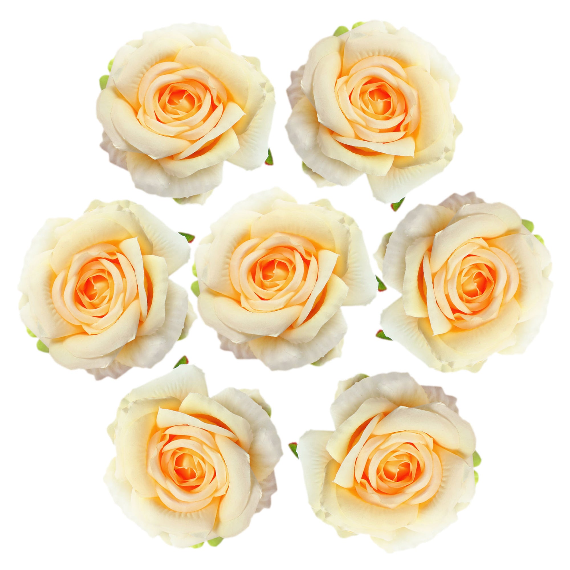 Large Silk Roses Bulk Artificial Flower Heads