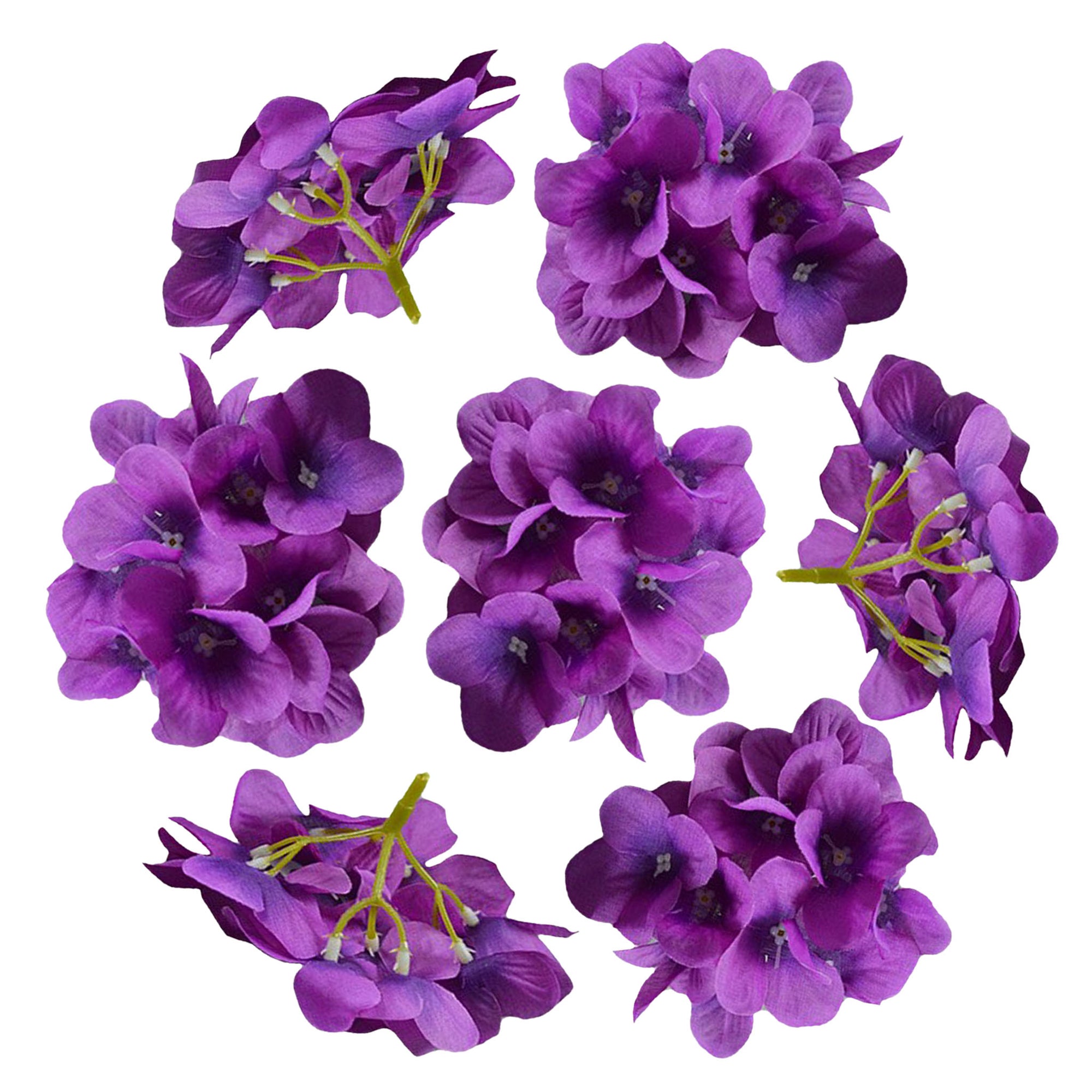 Silk Hydrangea Artificial Hydrangea 20 Flowers for Crafts Cake Topper Backdrops