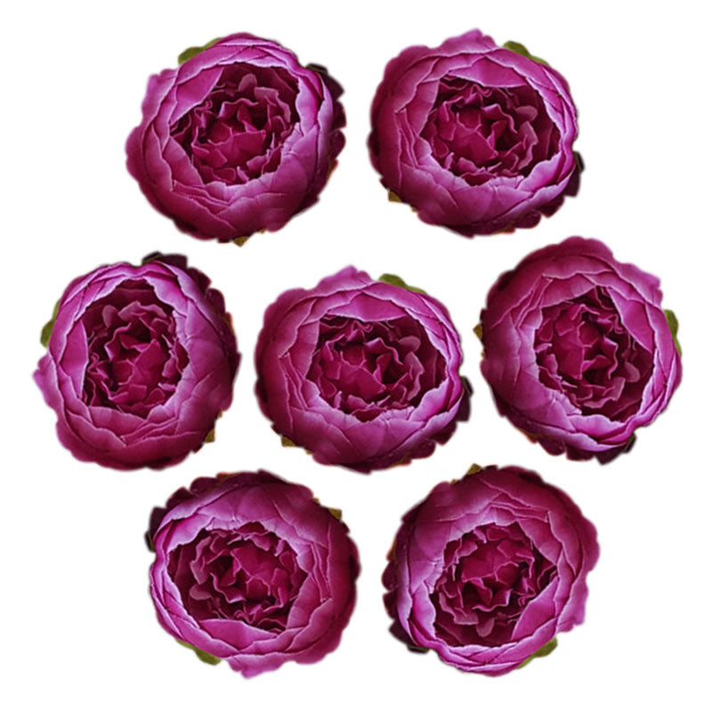 Silk Peony Flower Heads 50 Bulk for DIY Crafts Wedding Decor