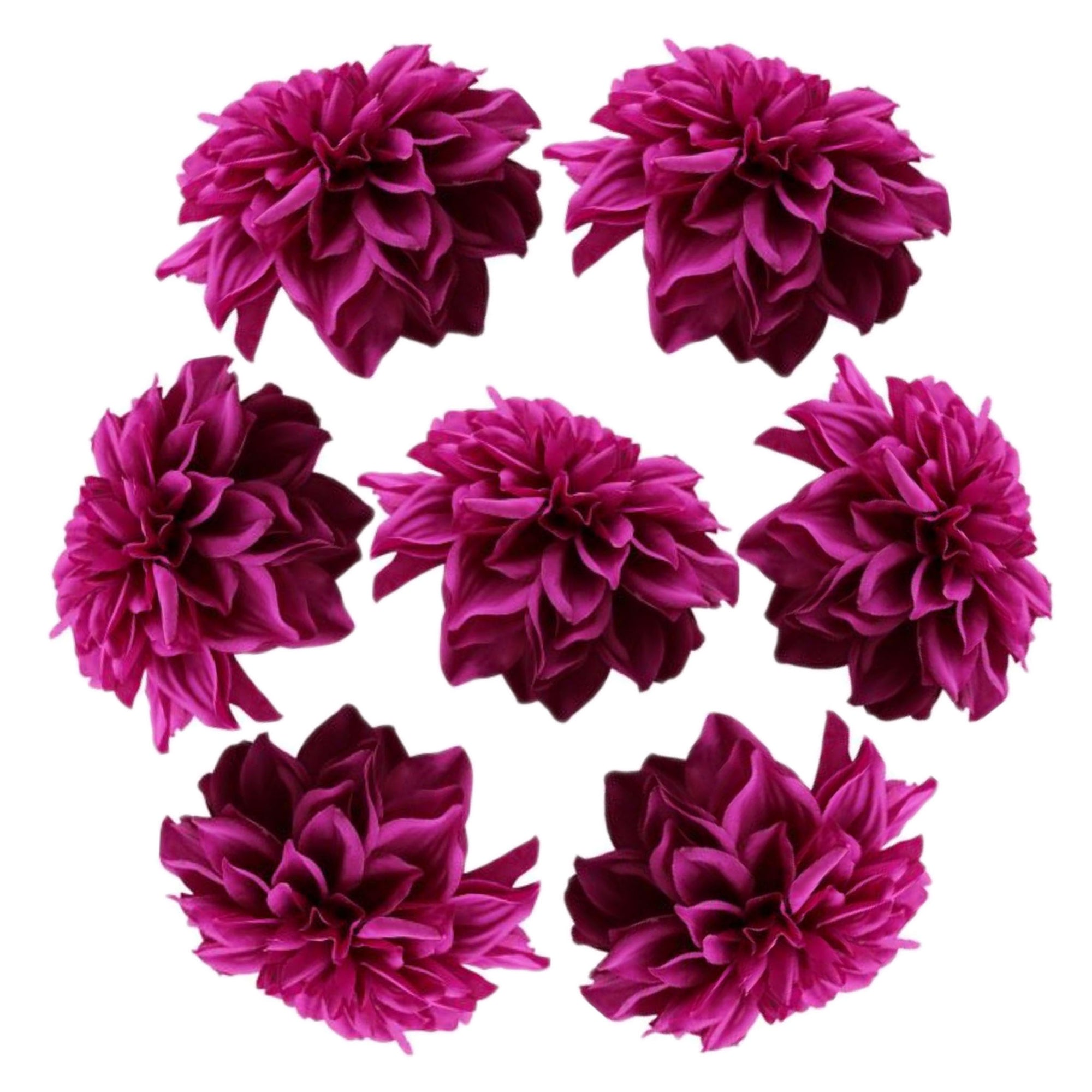 Artificial Dahlia Silk Flower Heads Wholesale Flowers 6"