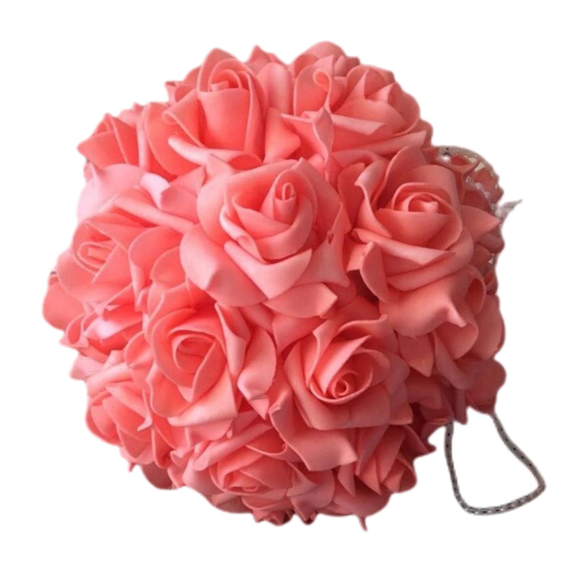 Coral Flowers Artificial Roses Bulk 100